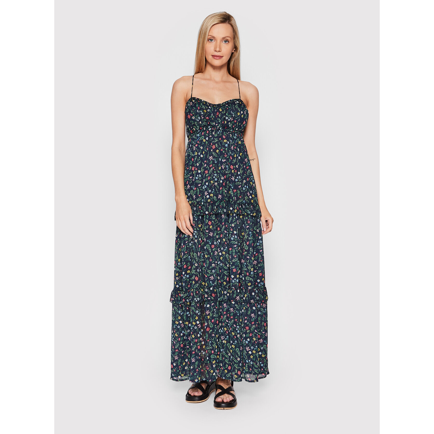 Pepe Jeans Rochie de vară Dara PL953094 Bleumarin Regular Fit - Pled.ro