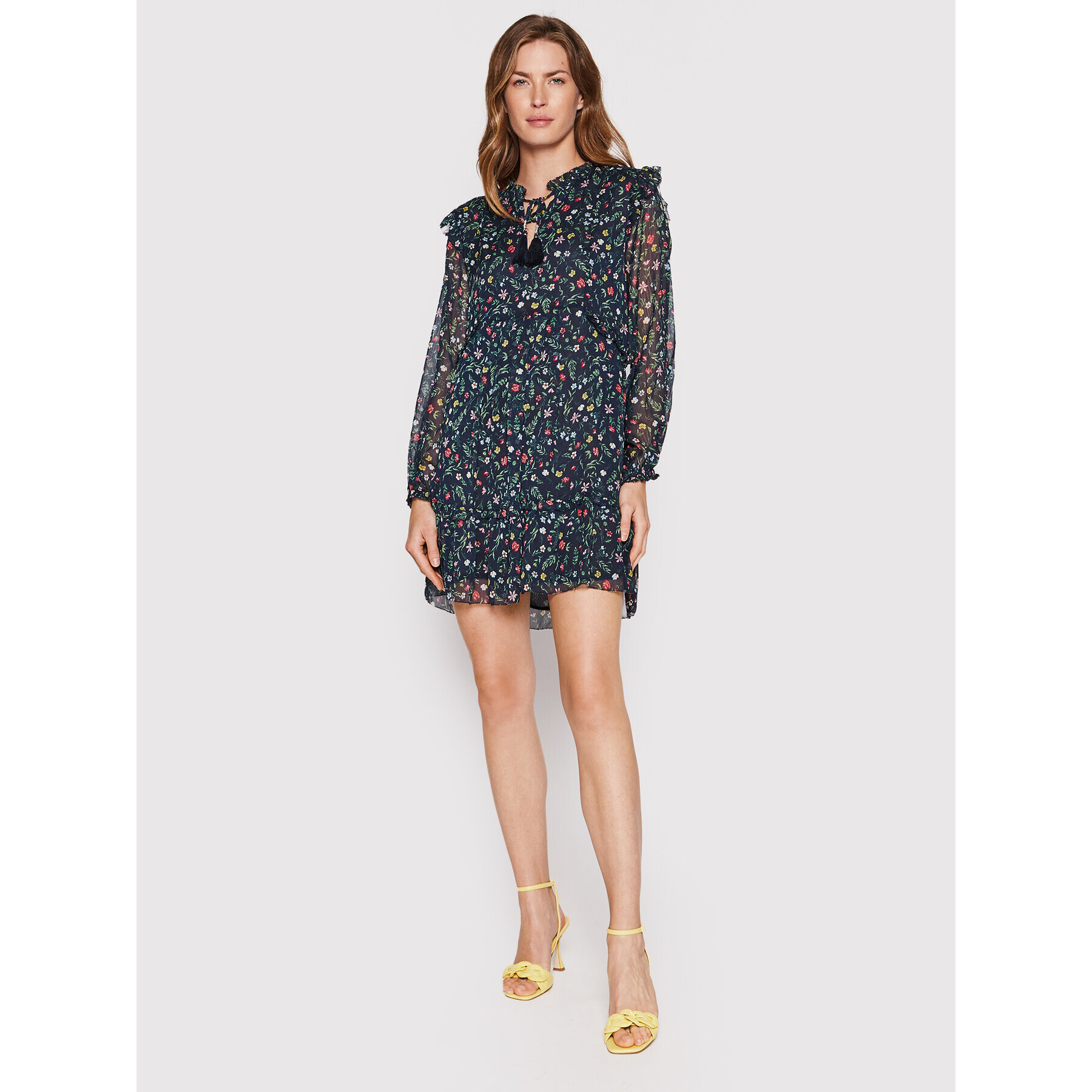 Pepe Jeans Rochie de vară Demi PL953096 Bleumarin Regular Fit - Pled.ro