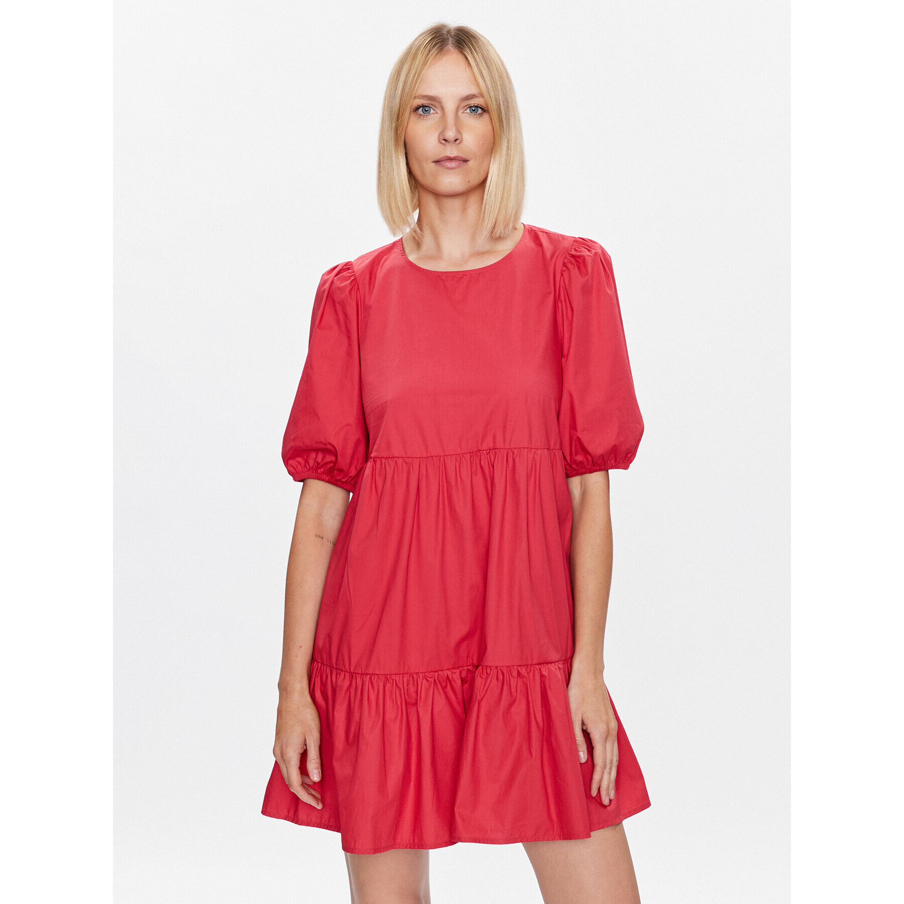 Pepe Jeans Rochie de zi Bella PL953238 Roșu Regular Fit - Pled.ro