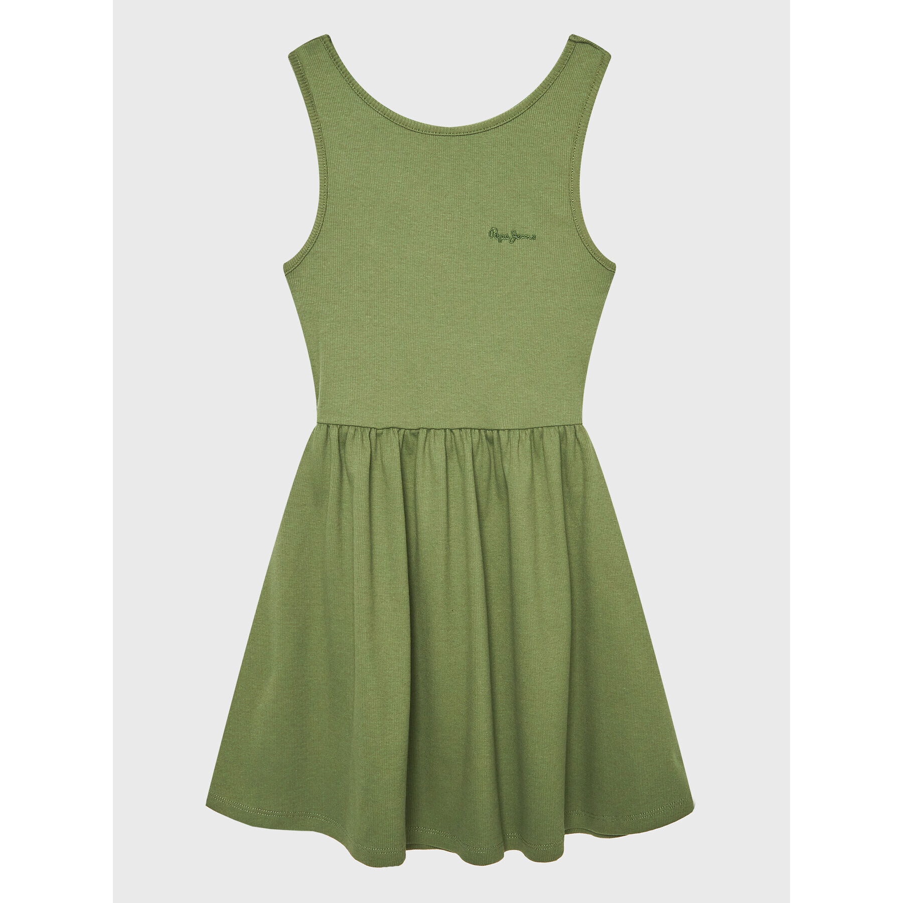 Pepe Jeans Rochie de zi Godivay PG951588 Verde Regular Fit - Pled.ro