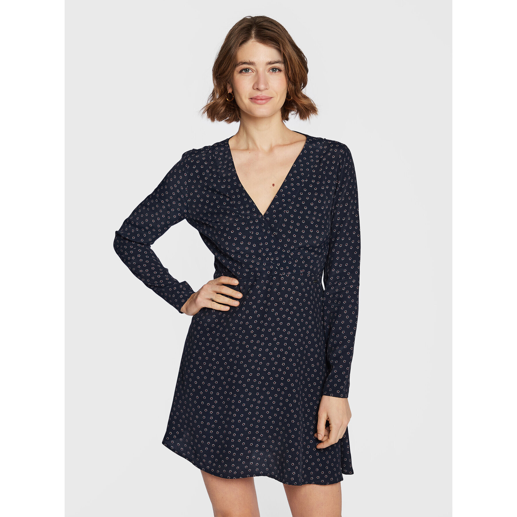 Pepe Jeans Rochie de zi Liuva PL953142 Bleumarin Regular Fit - Pled.ro