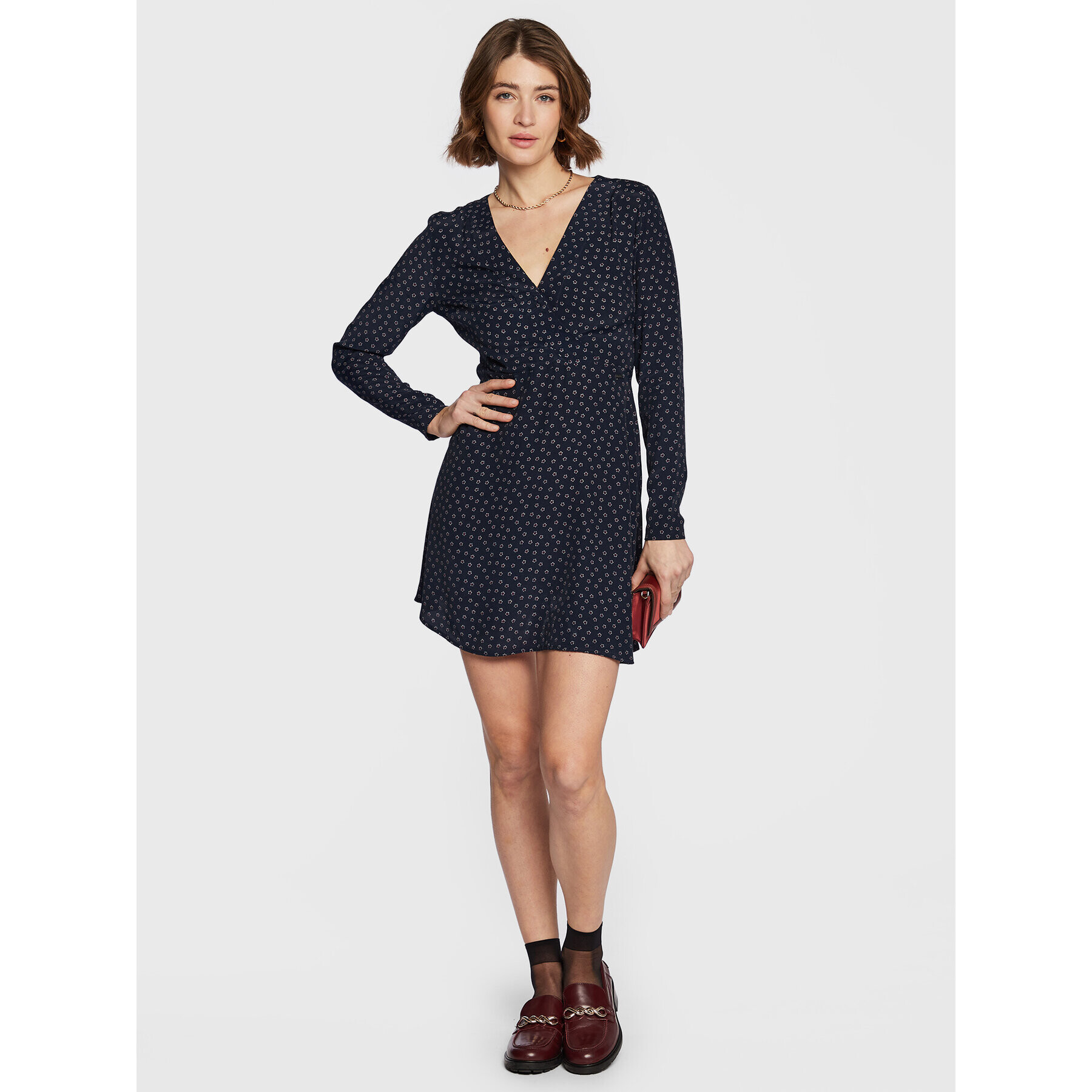 Pepe Jeans Rochie de zi Liuva PL953142 Bleumarin Regular Fit - Pled.ro