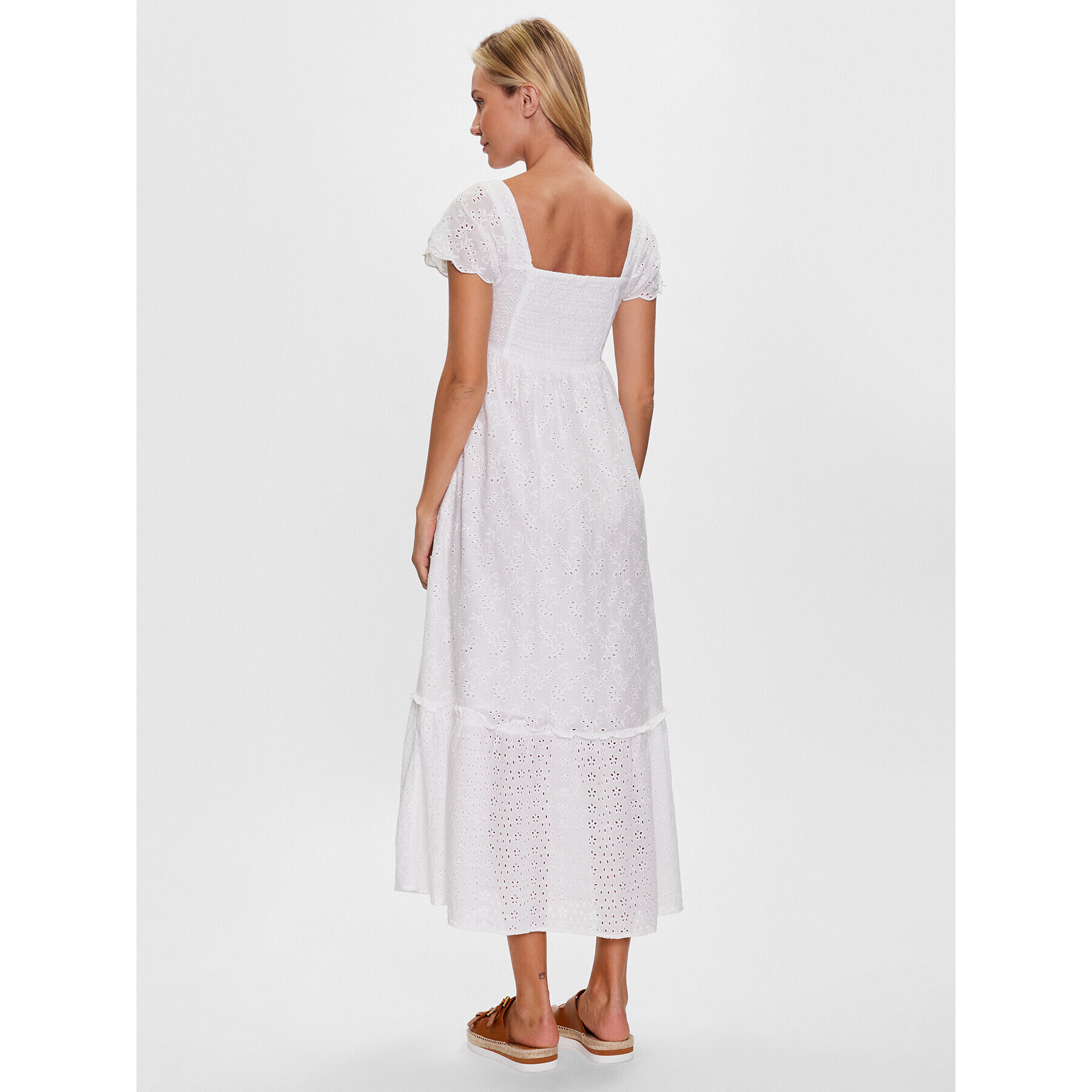 Pepe Jeans Rochie de zi Peri PL953274 Alb Regular Fit - Pled.ro