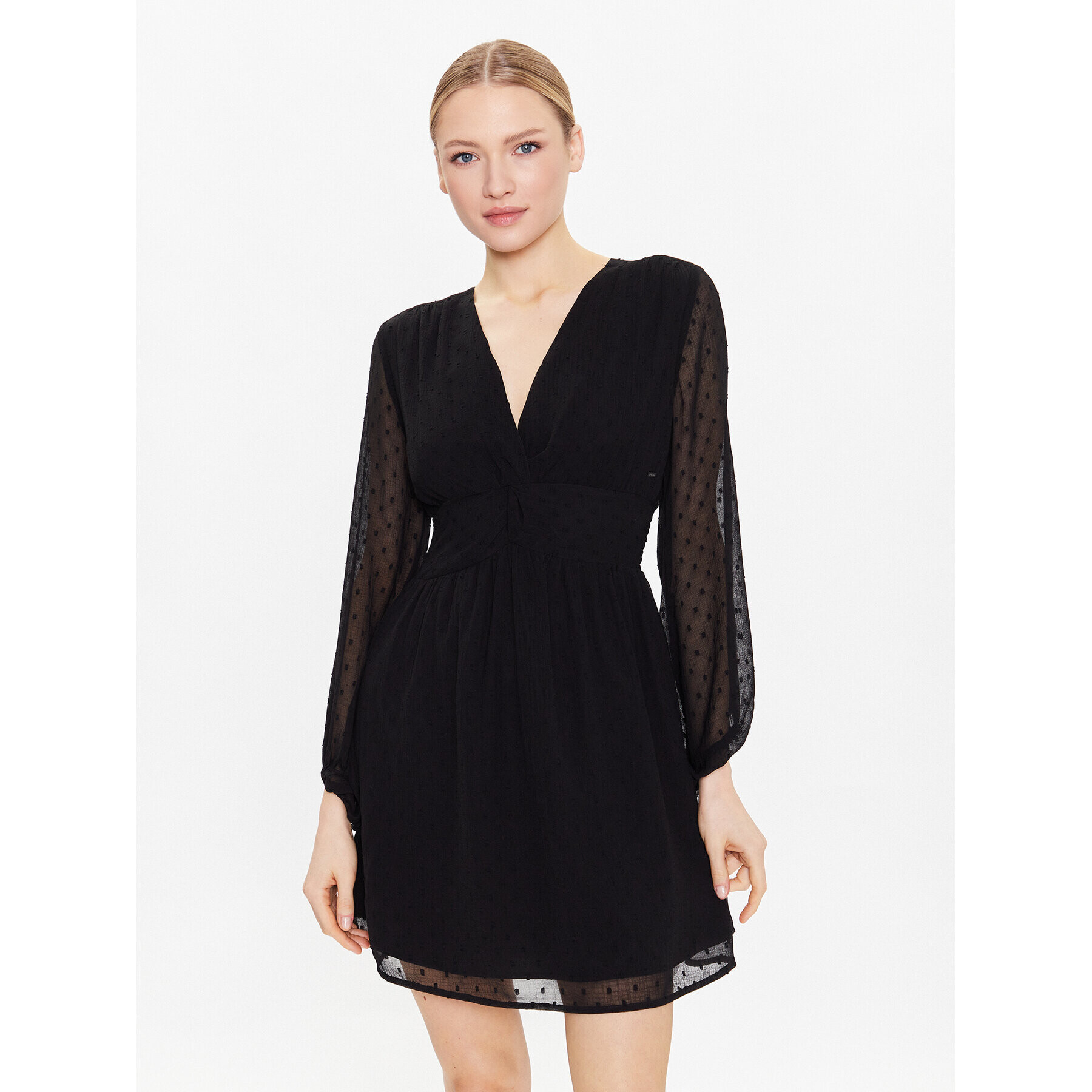 Pepe Jeans Rochie de zi Pieta PL953212 Negru Regular Fit - Pled.ro