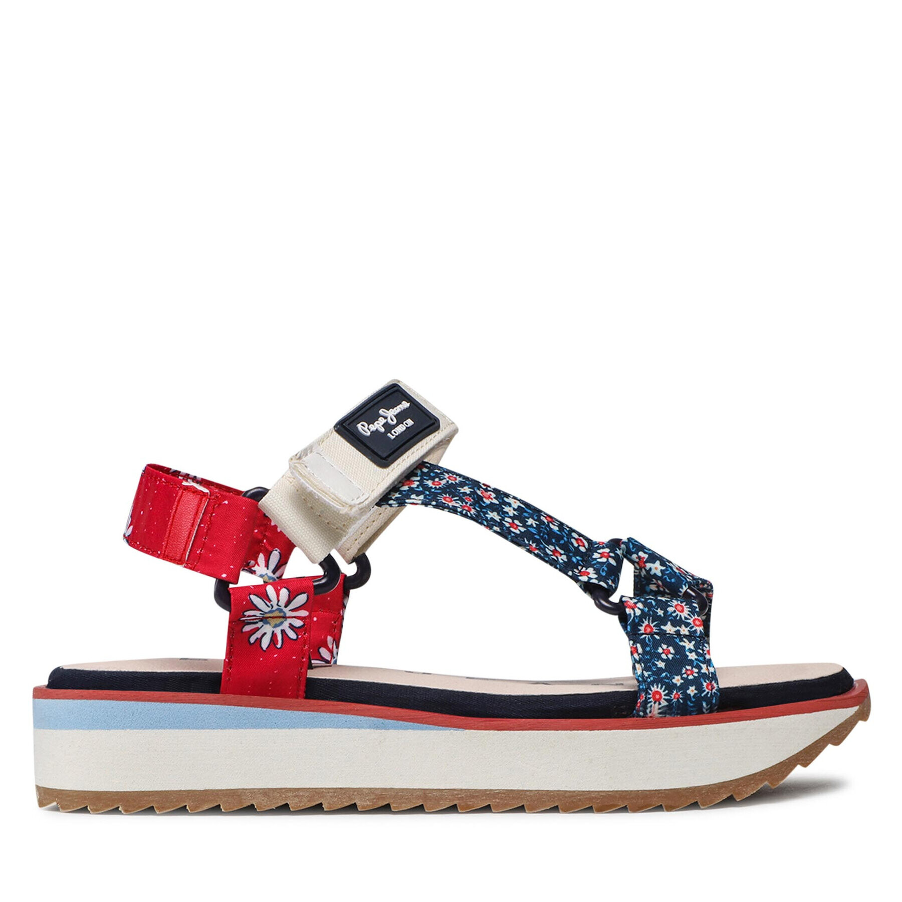 Pepe Jeans Sandale Alexa Flowers PGS90182 Colorat - Pled.ro