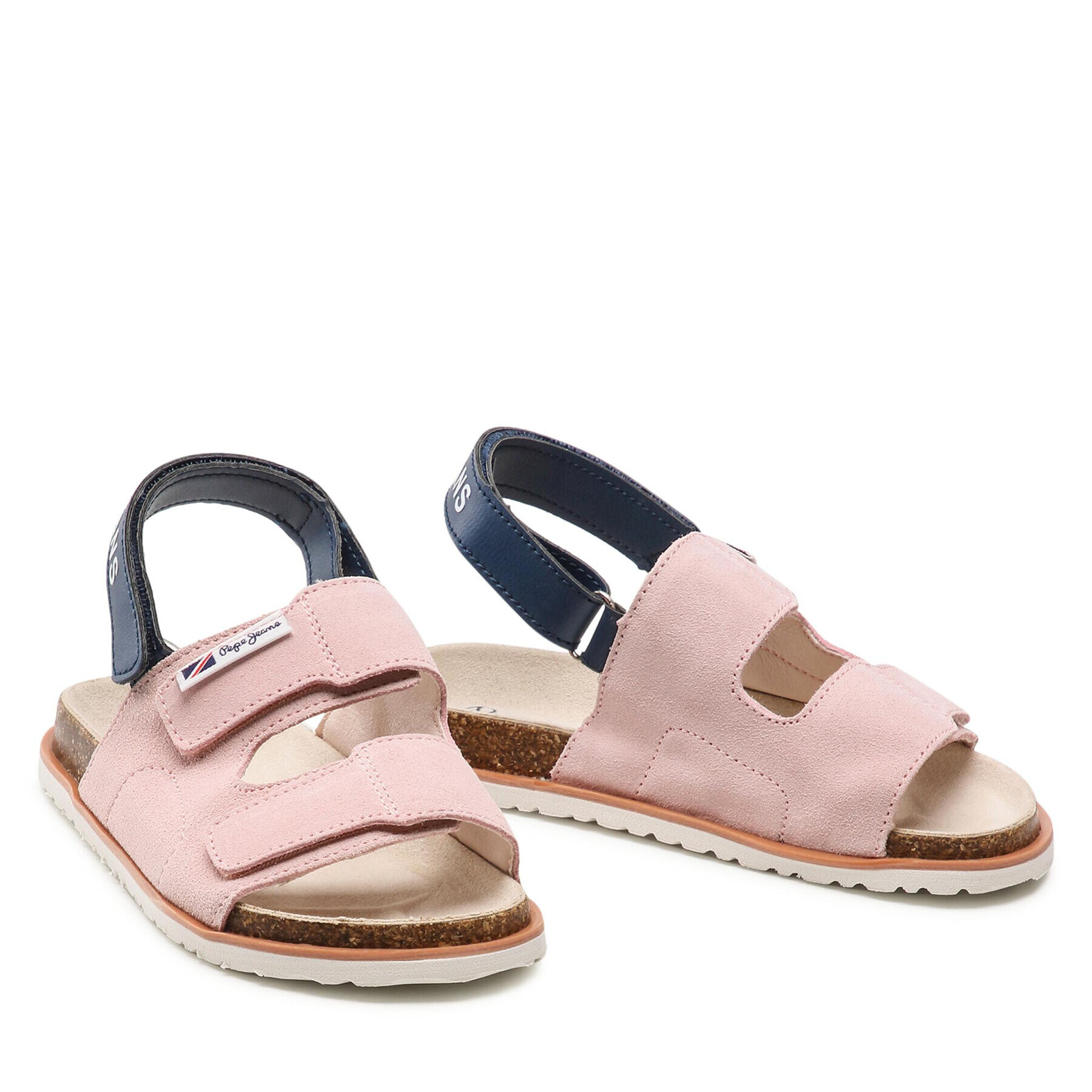 Pepe Jeans Sandale Berlin Girl Strap PGS90179 Roz - Pled.ro