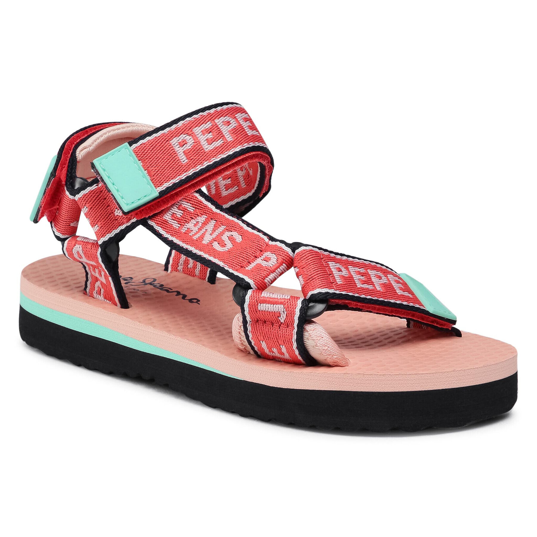 Pepe Jeans Sandale Pool Tape Girls PGS90162 Roz - Pled.ro