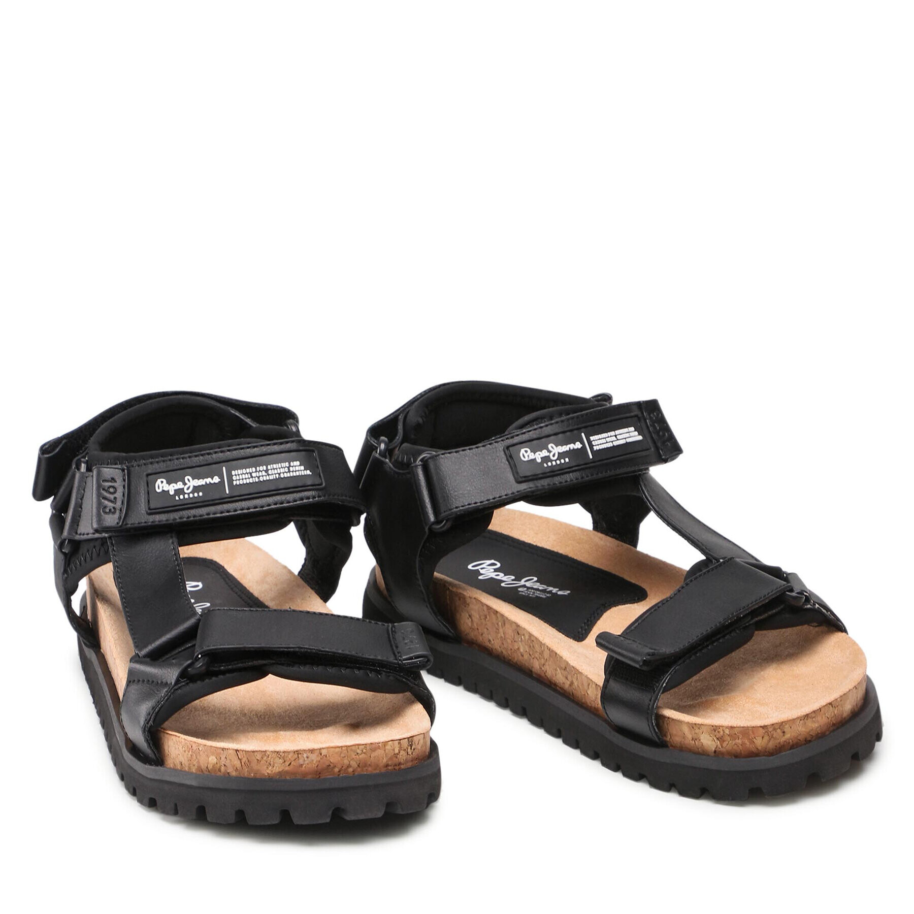 Pepe Jeans Sandale Urban Sandal Cork PMS90094 Negru - Pled.ro