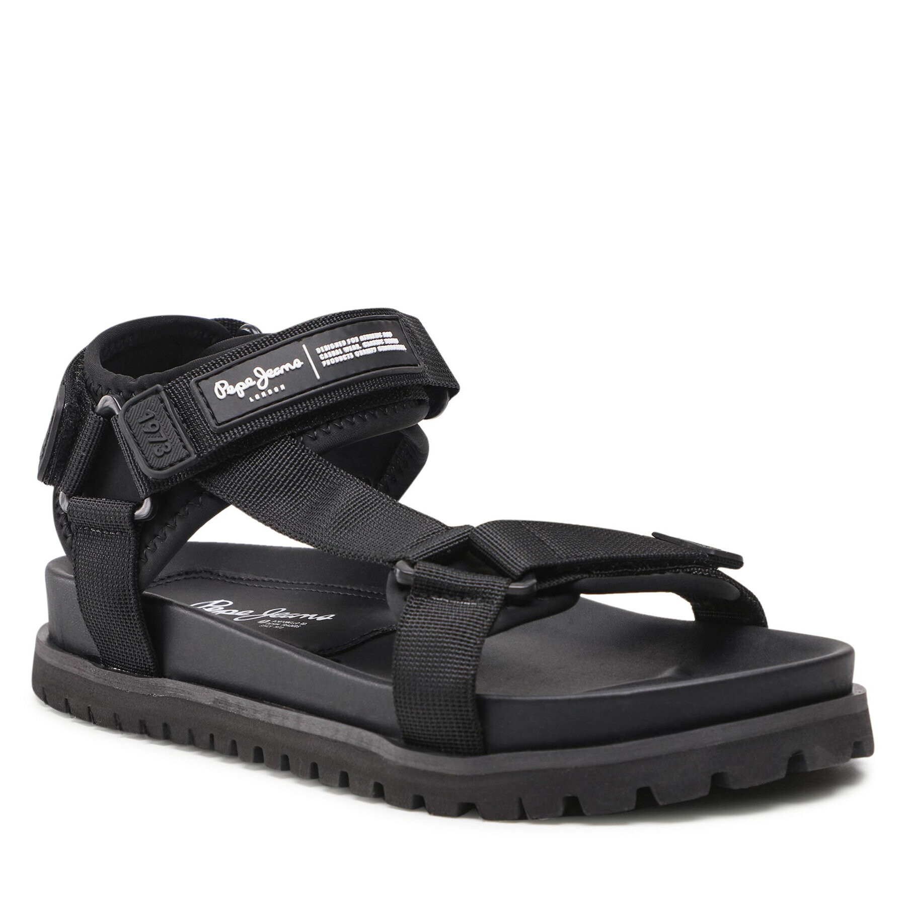 Pepe Jeans Sandale Urban Sandal Tech PMS90095 Negru - Pled.ro