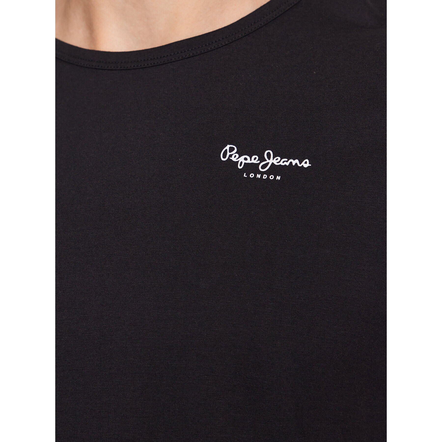 Pepe Jeans Set 2 tricouri Pepe Tshirt 2P PMU10976 Negru Regular Fit - Pled.ro