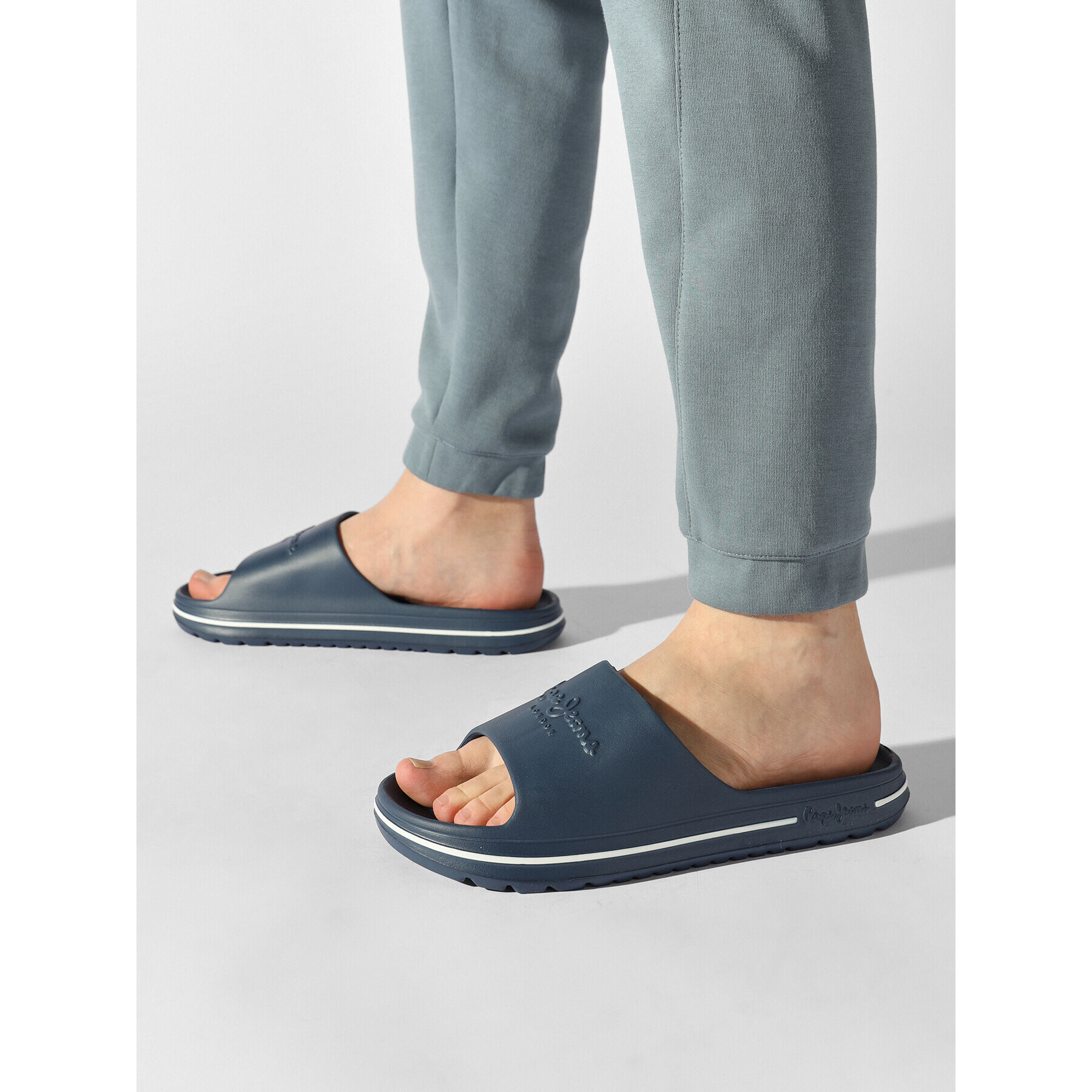 Pepe Jeans Șlapi Beach Slide PMS70121 Bleumarin - Pled.ro