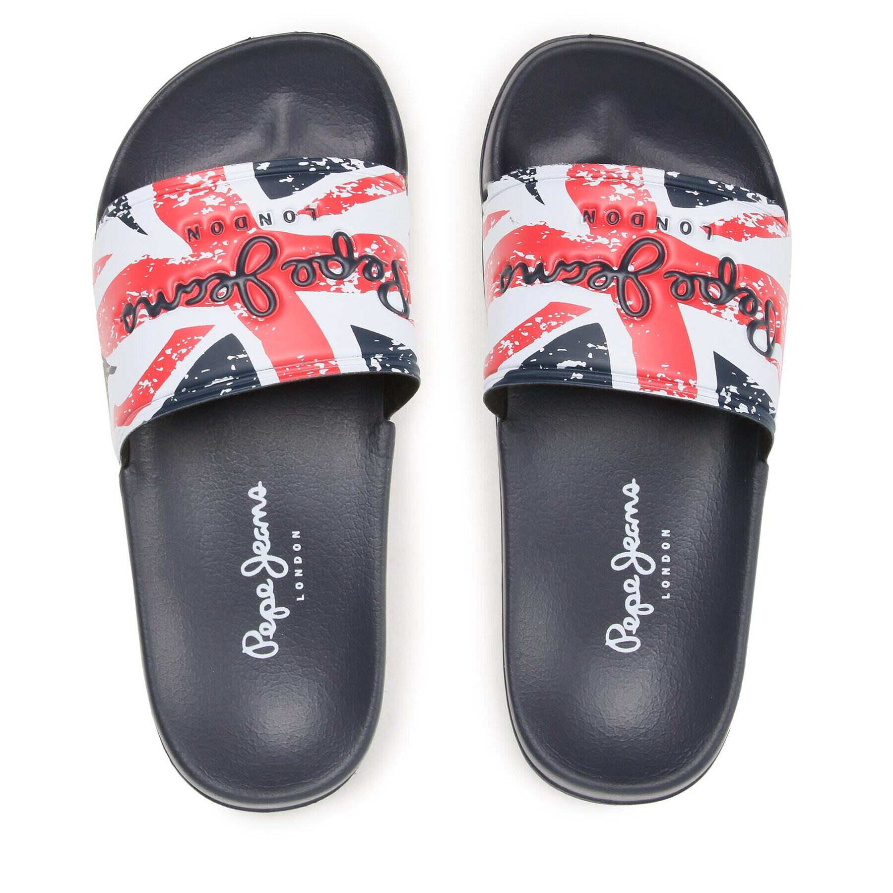 Pepe Jeans Şlapi Slider Jack B PBS70053 Colorat - Pled.ro