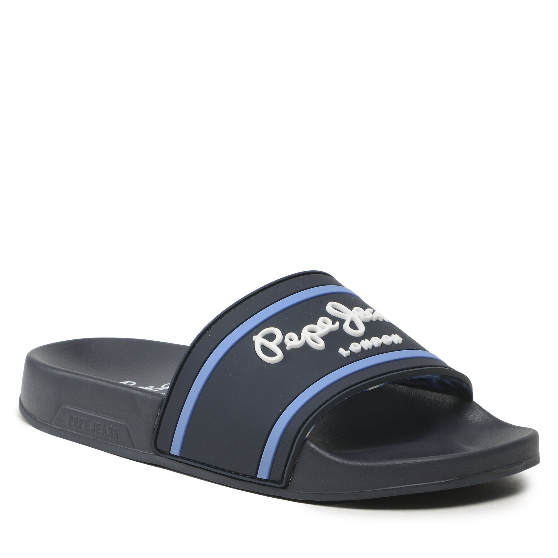 Pepe Jeans Șlapi Slider Logo B PBS70054 Bleumarin - Pled.ro