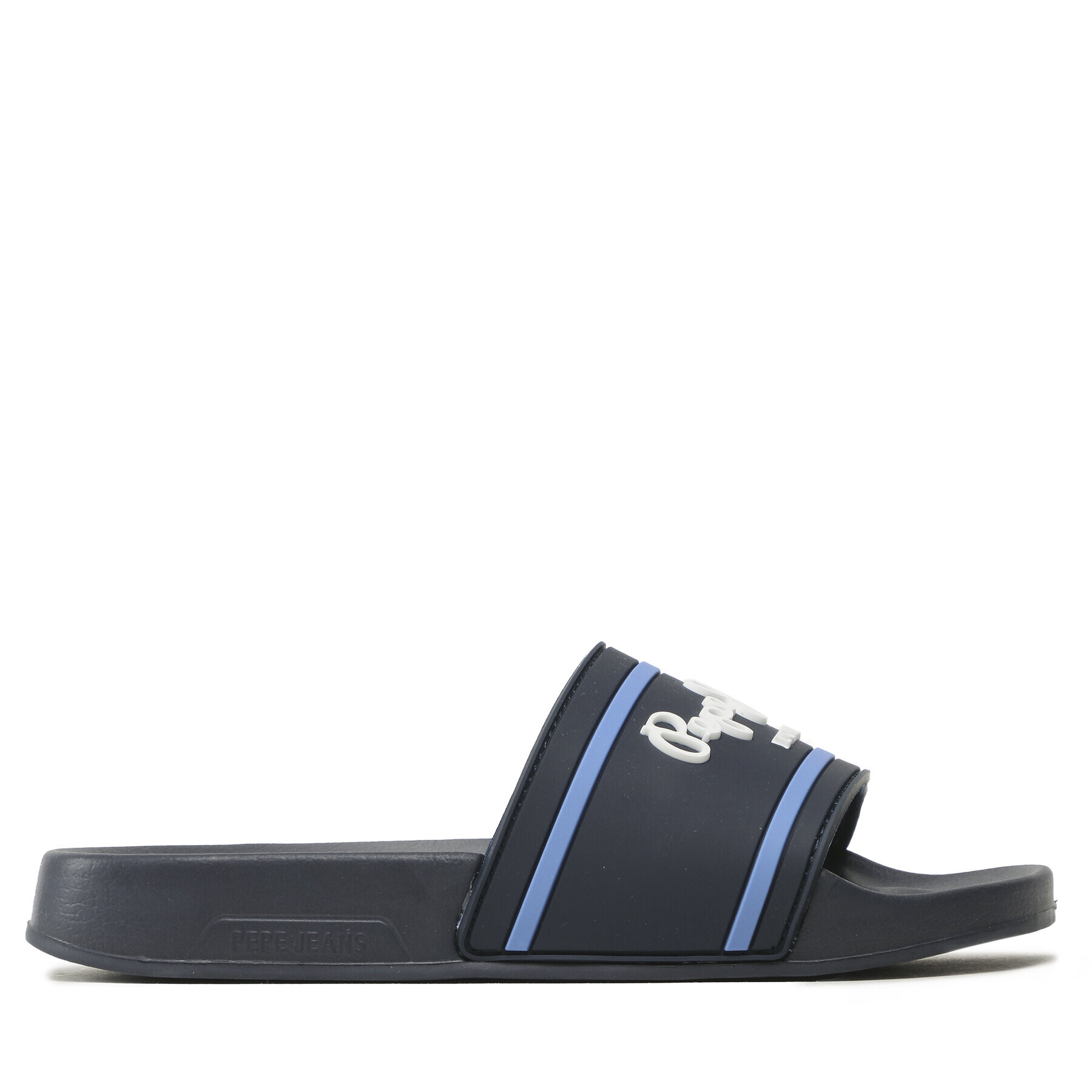 Pepe Jeans Șlapi Slider Logo B PBS70054 Bleumarin - Pled.ro