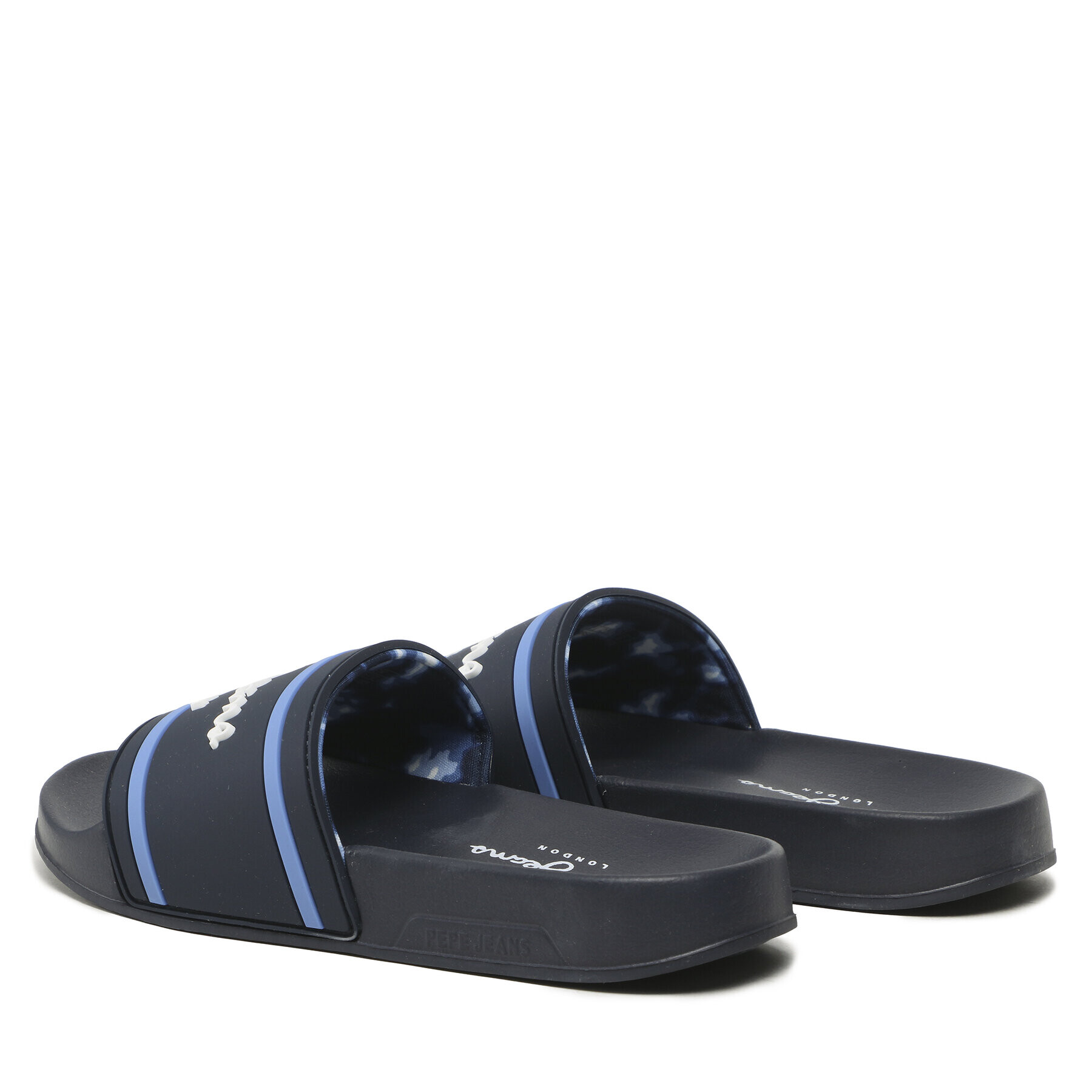 Pepe Jeans Șlapi Slider Logo B PBS70054 Bleumarin - Pled.ro