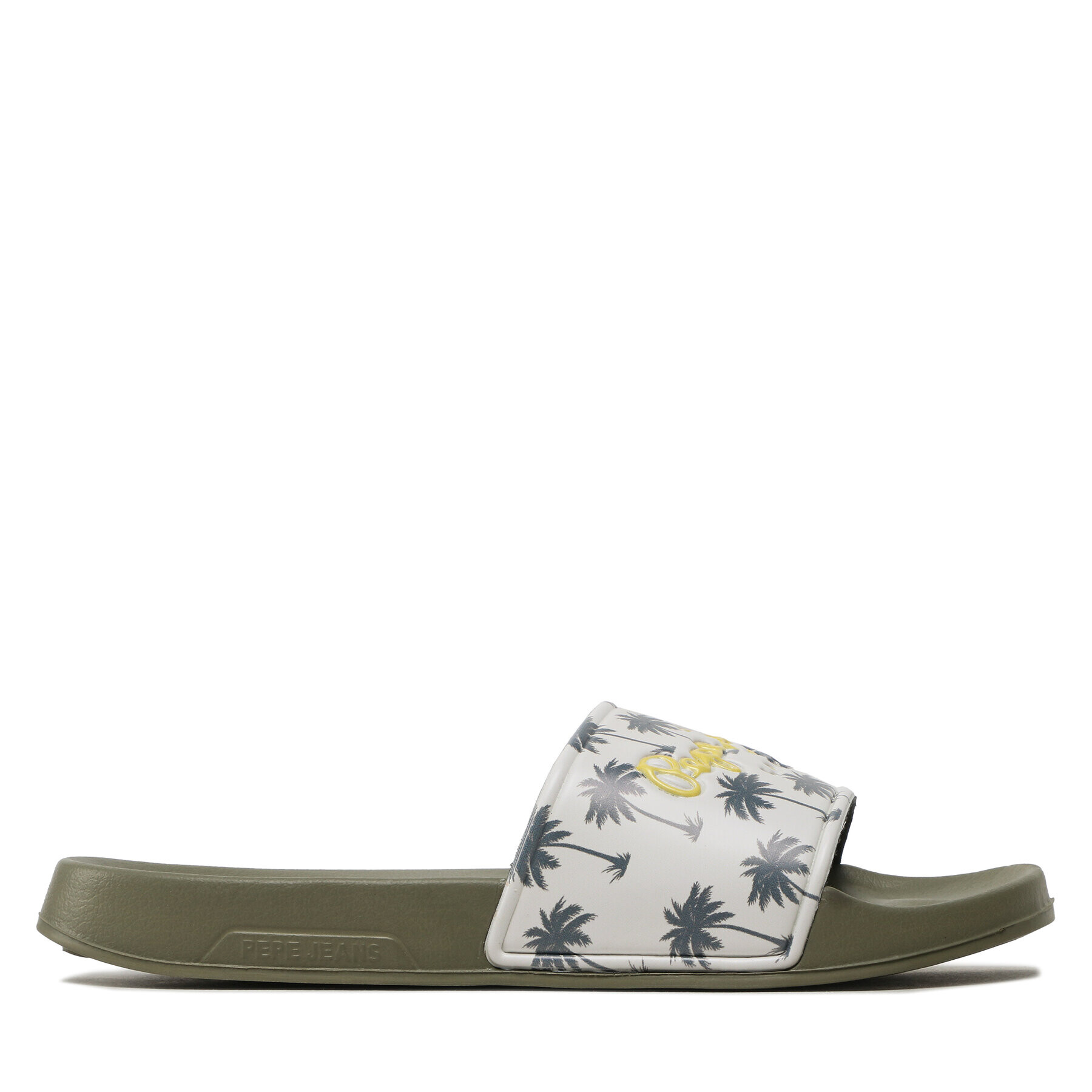 Pepe Jeans Șlapi Slider Print PMS70124 Kaki - Pled.ro