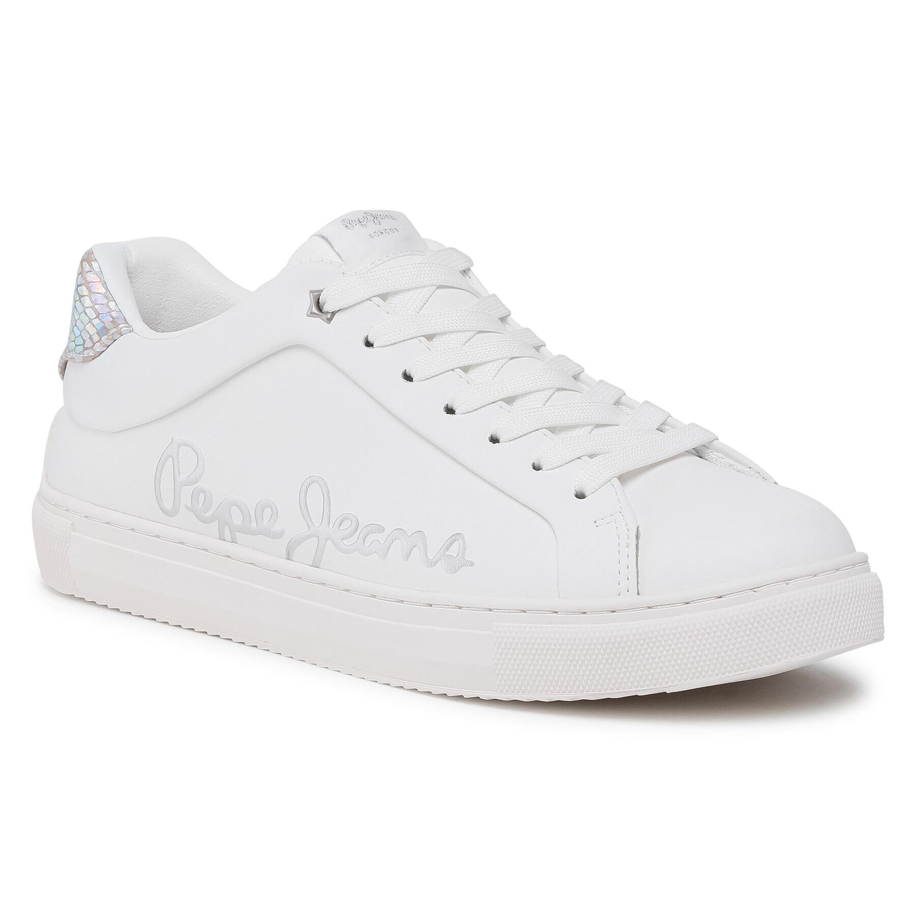 Pepe Jeans Sneakers Adams Brand PLS31156 Alb - Pled.ro