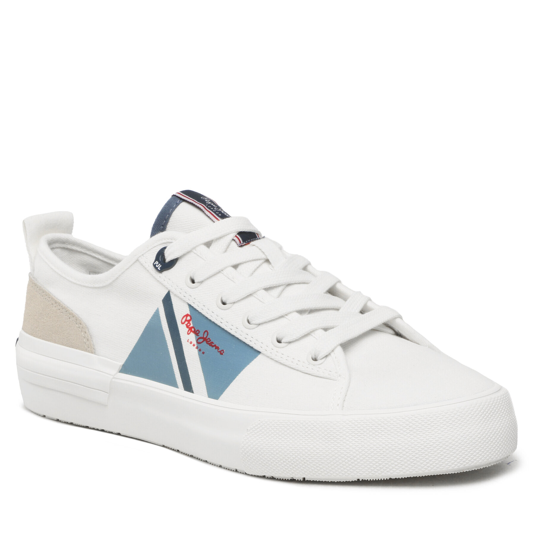 Pepe Jeans Sneakers Allen Flag Color PMS30903 Alb - Pled.ro