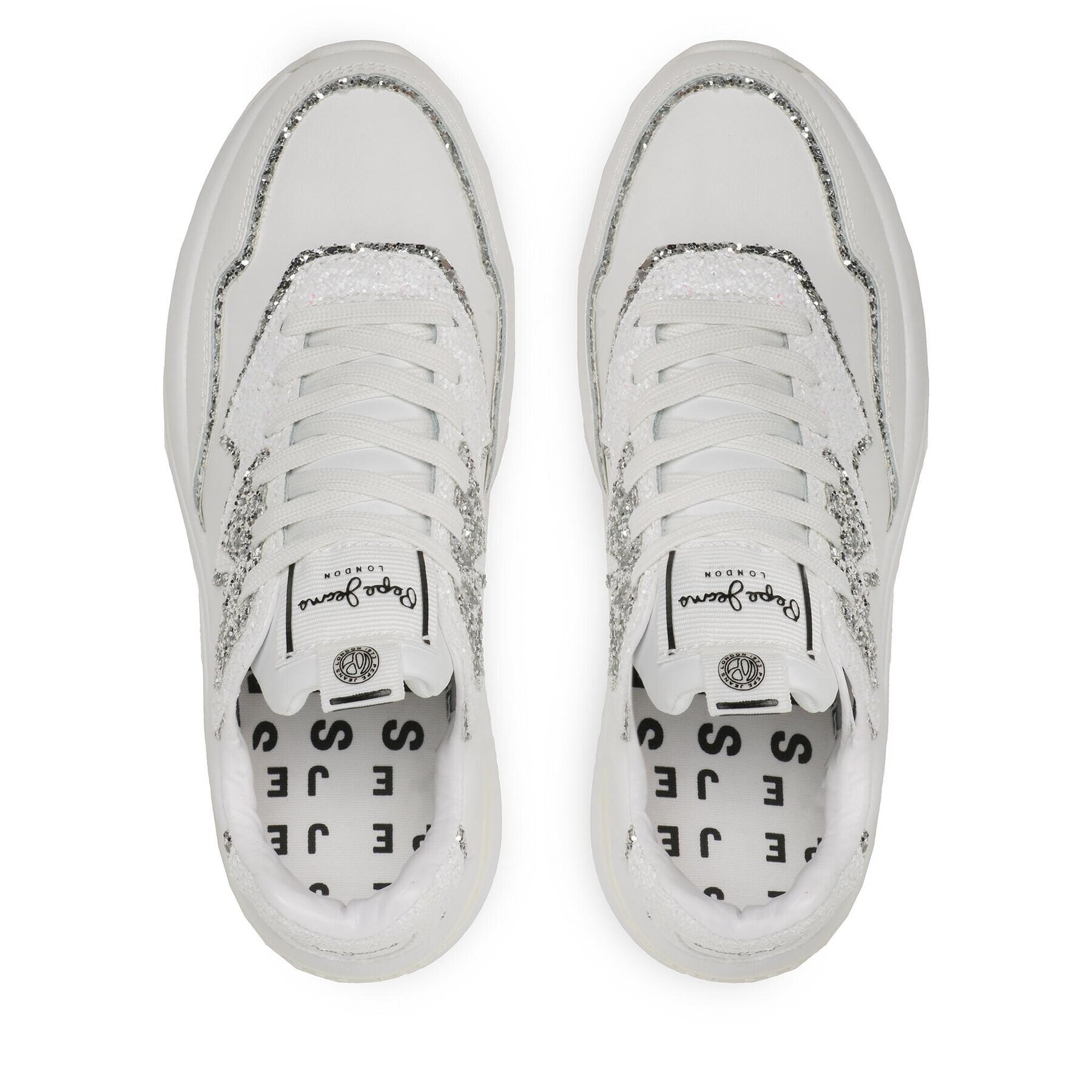 Pepe Jeans Sneakers Arrow Marlow PLS31483 Alb - Pled.ro