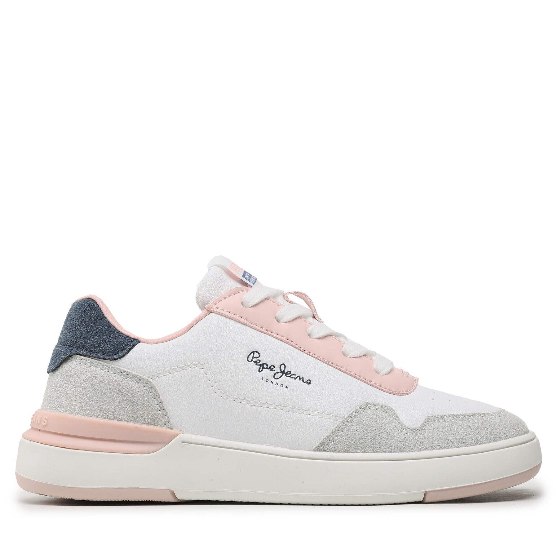 Pepe Jeans Sneakers Baxter Basic G PGS30579 Alb - Pled.ro