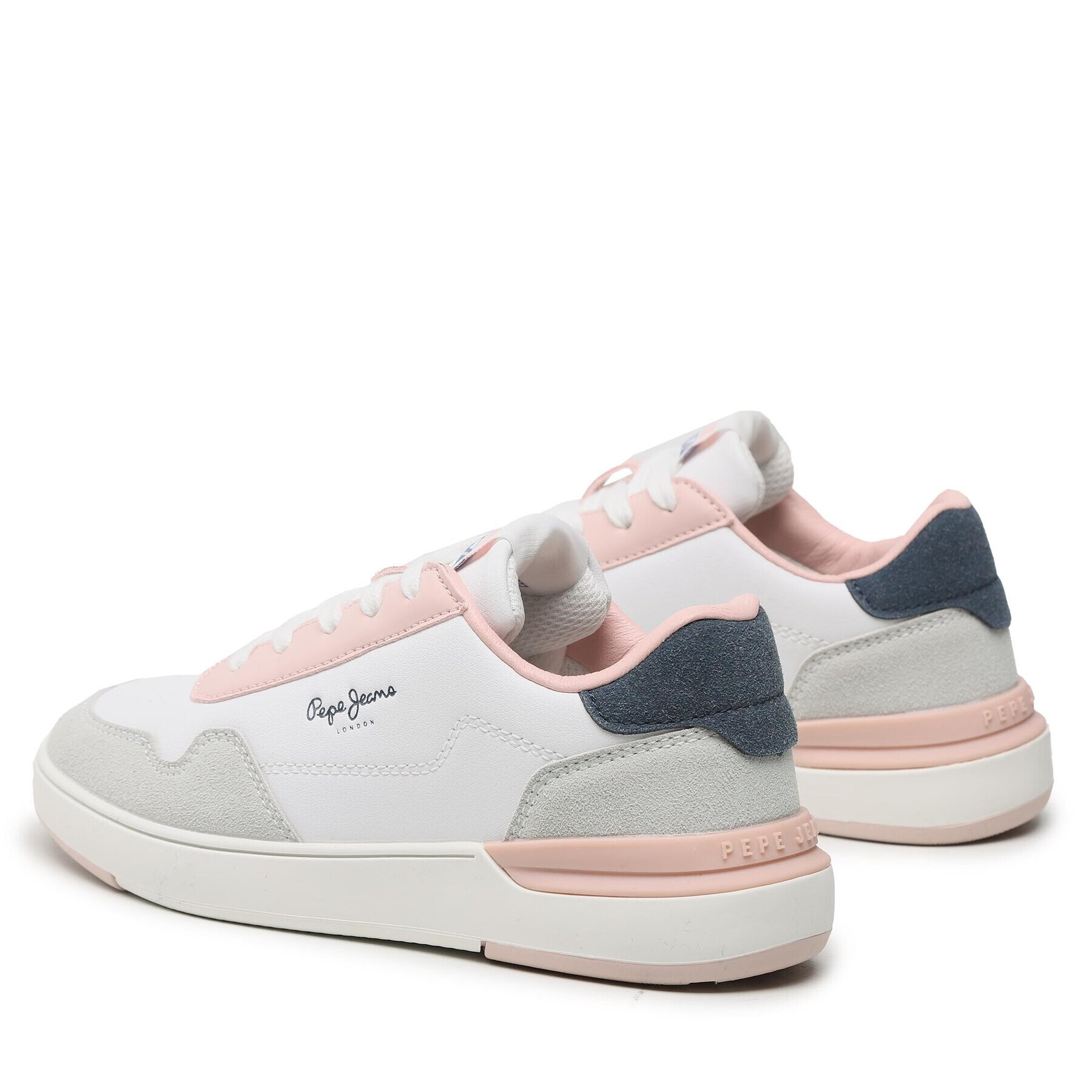 Pepe Jeans Sneakers Baxter Basic G PGS30579 Alb - Pled.ro