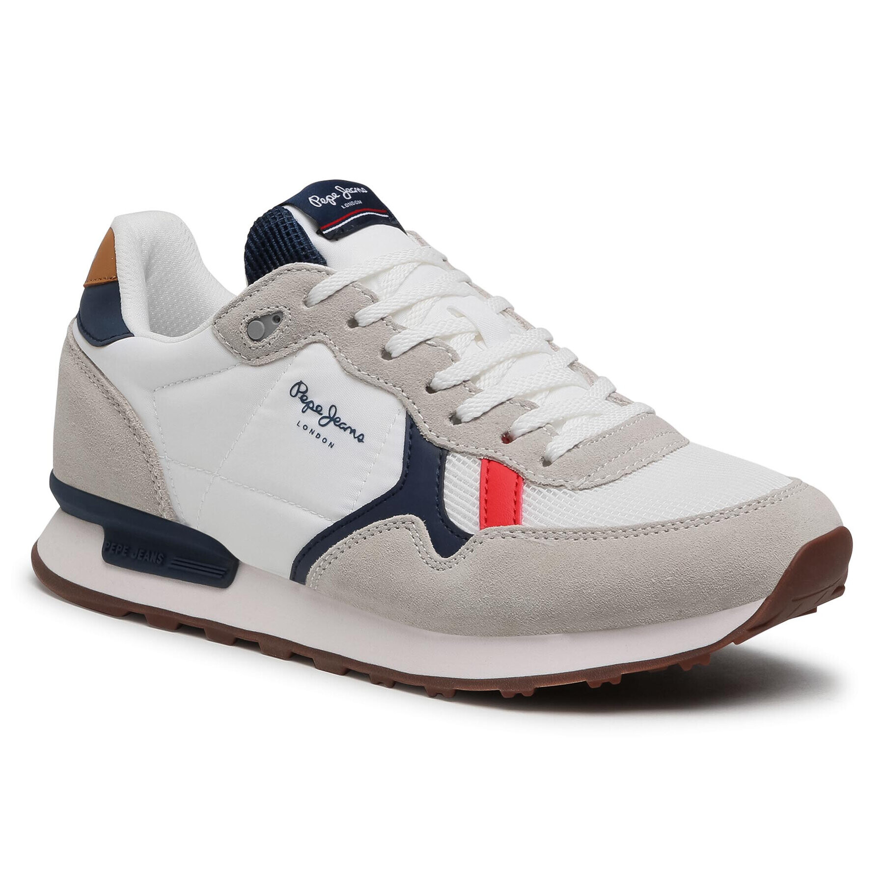 Pepe Jeans Sneakers Britt Man Basic PMS30721 Alb - Pled.ro