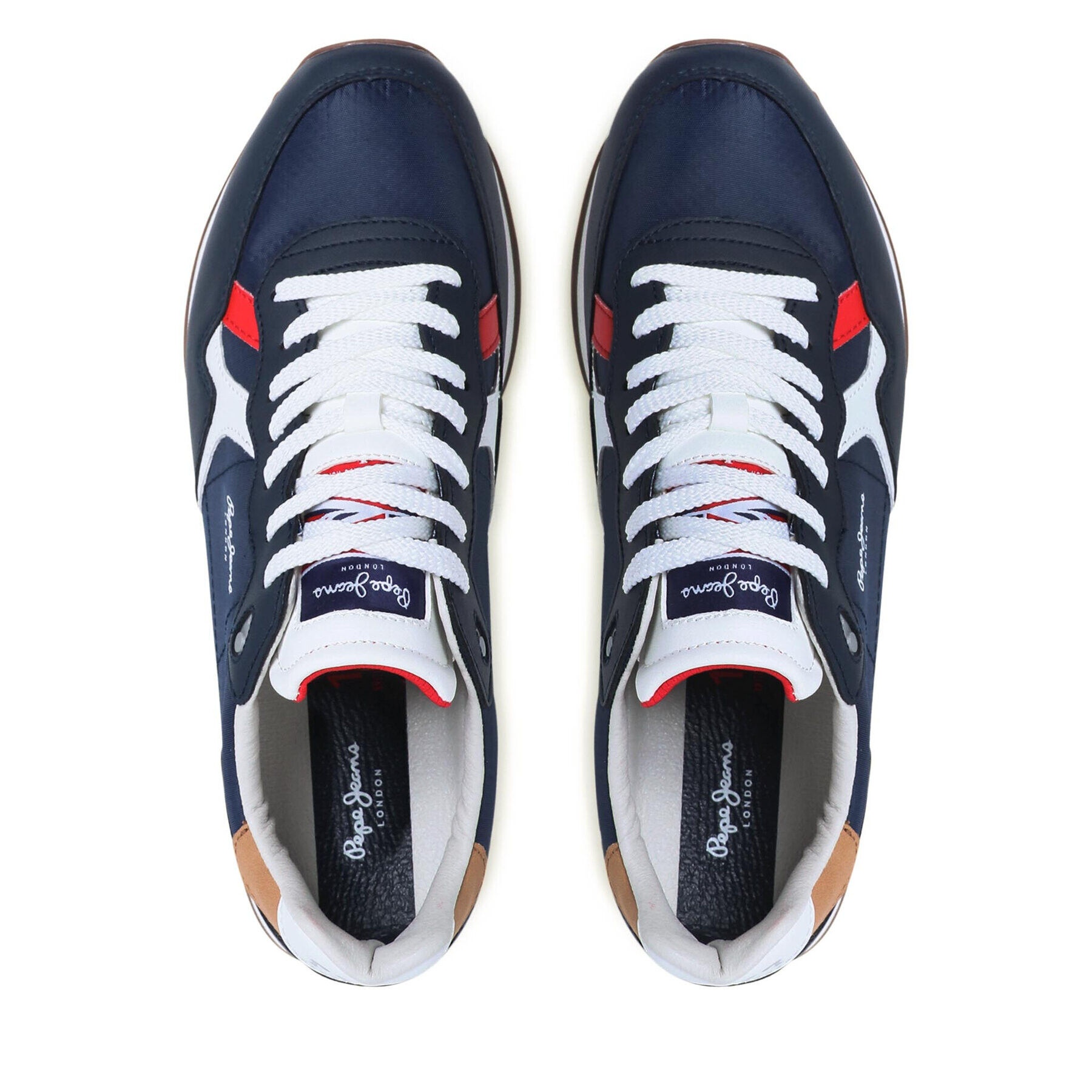 Pepe Jeans Sneakers Britt Man Flag PMS30805 Bleumarin - Pled.ro