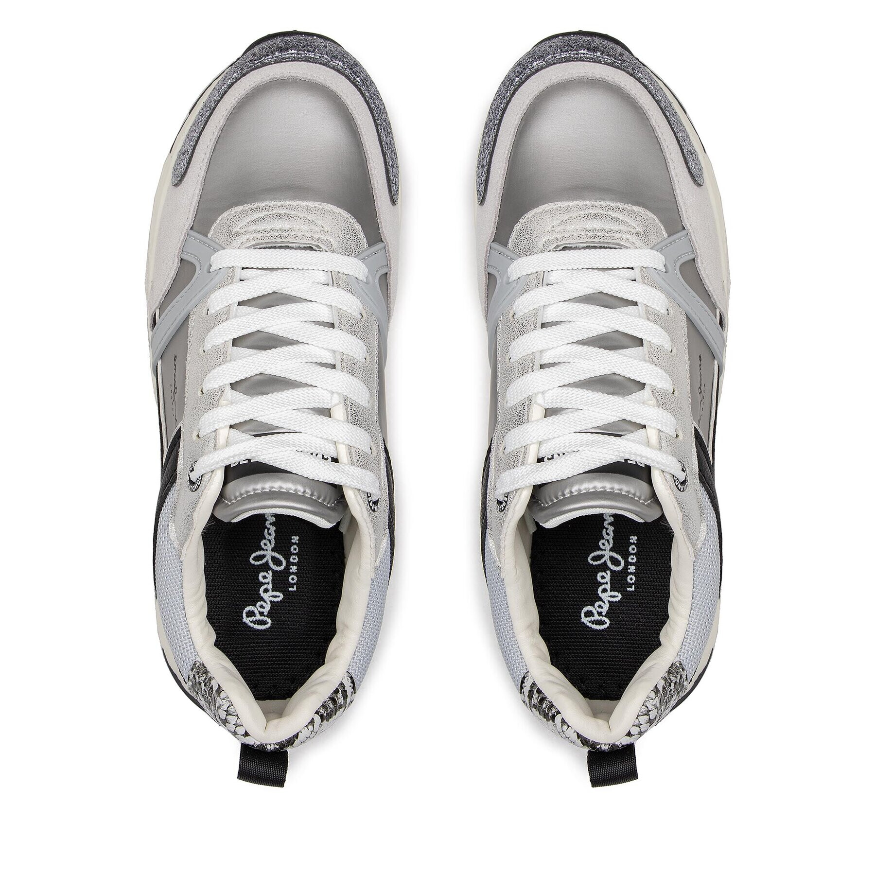 Pepe Jeans Sneakers Joy Dreams PLS31367 Argintiu - Pled.ro