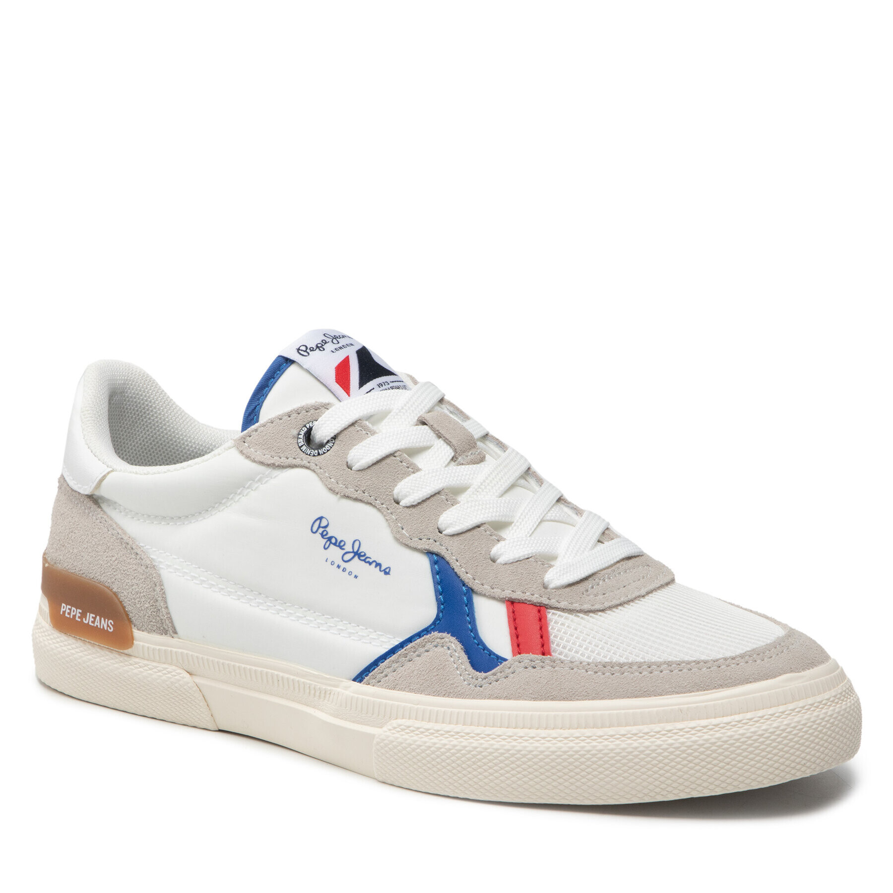 Pepe Jeans Sneakers Kenton Britt Divided PMS30810 Alb - Pled.ro