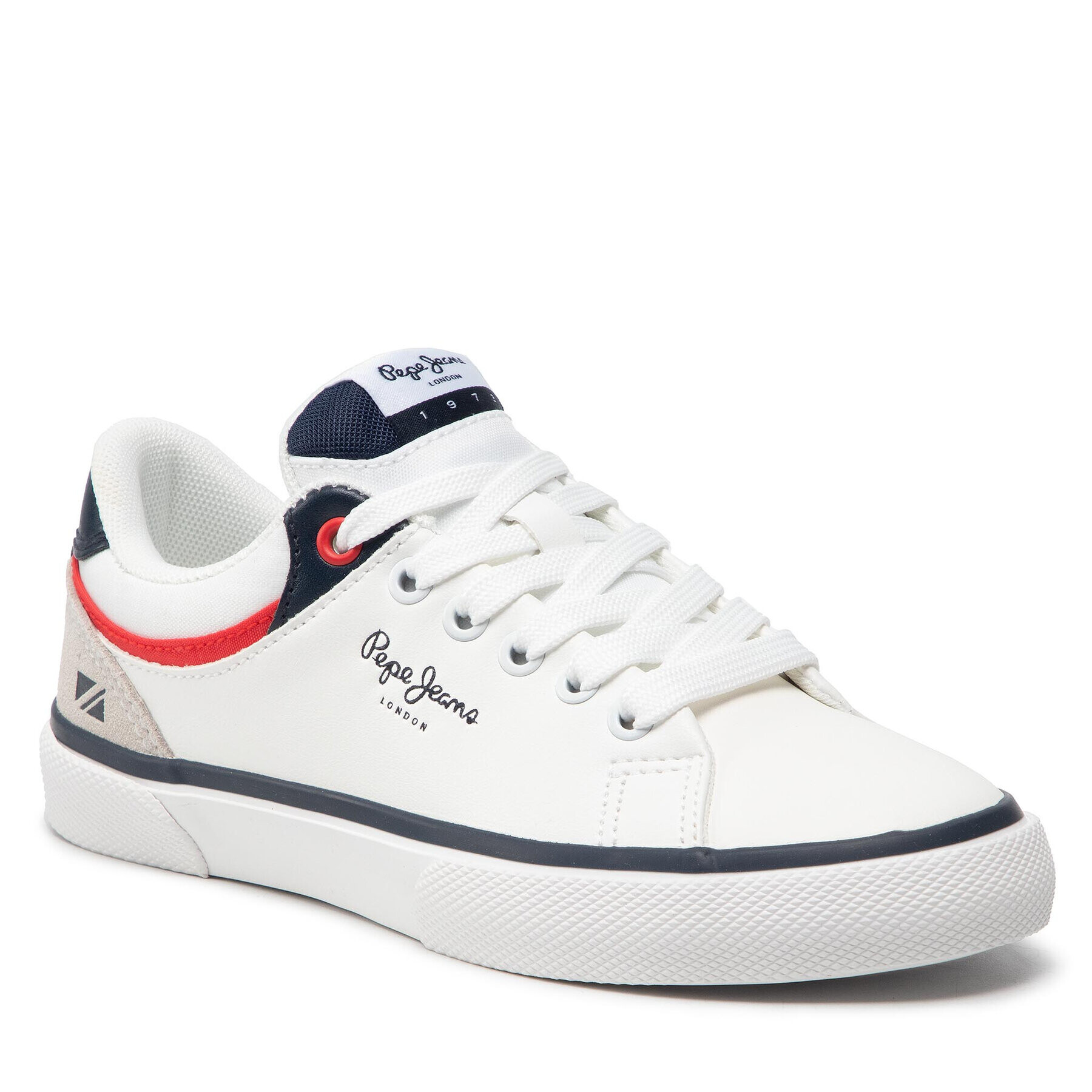 Pepe Jeans Sneakers Kenton Class Boy PBS30511 Alb - Pled.ro