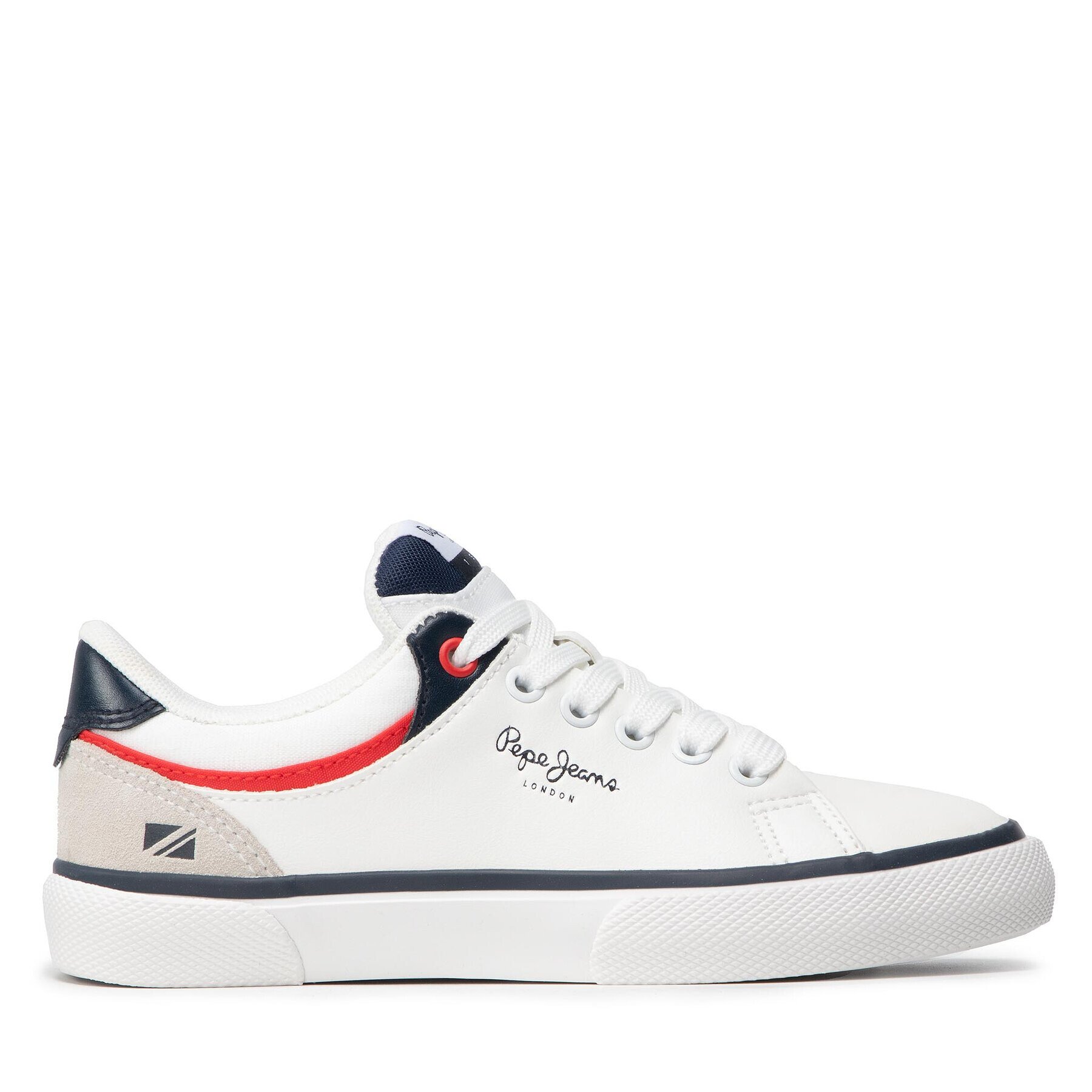 Pepe Jeans Sneakers Kenton Class Boy PBS30511 Alb - Pled.ro