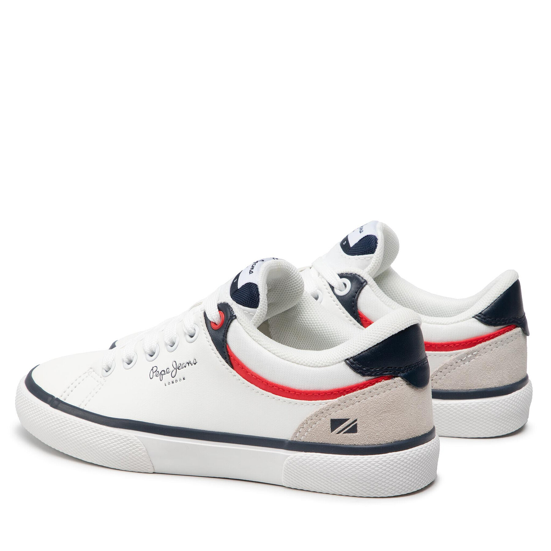 Pepe Jeans Sneakers Kenton Class Boy PBS30511 Alb - Pled.ro