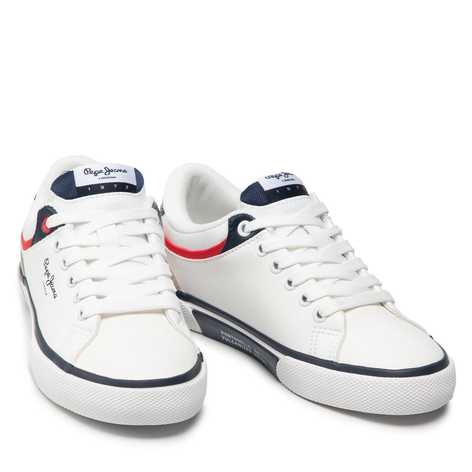 Pepe Jeans Sneakers Kenton Class Boy PBS30511 Alb - Pled.ro