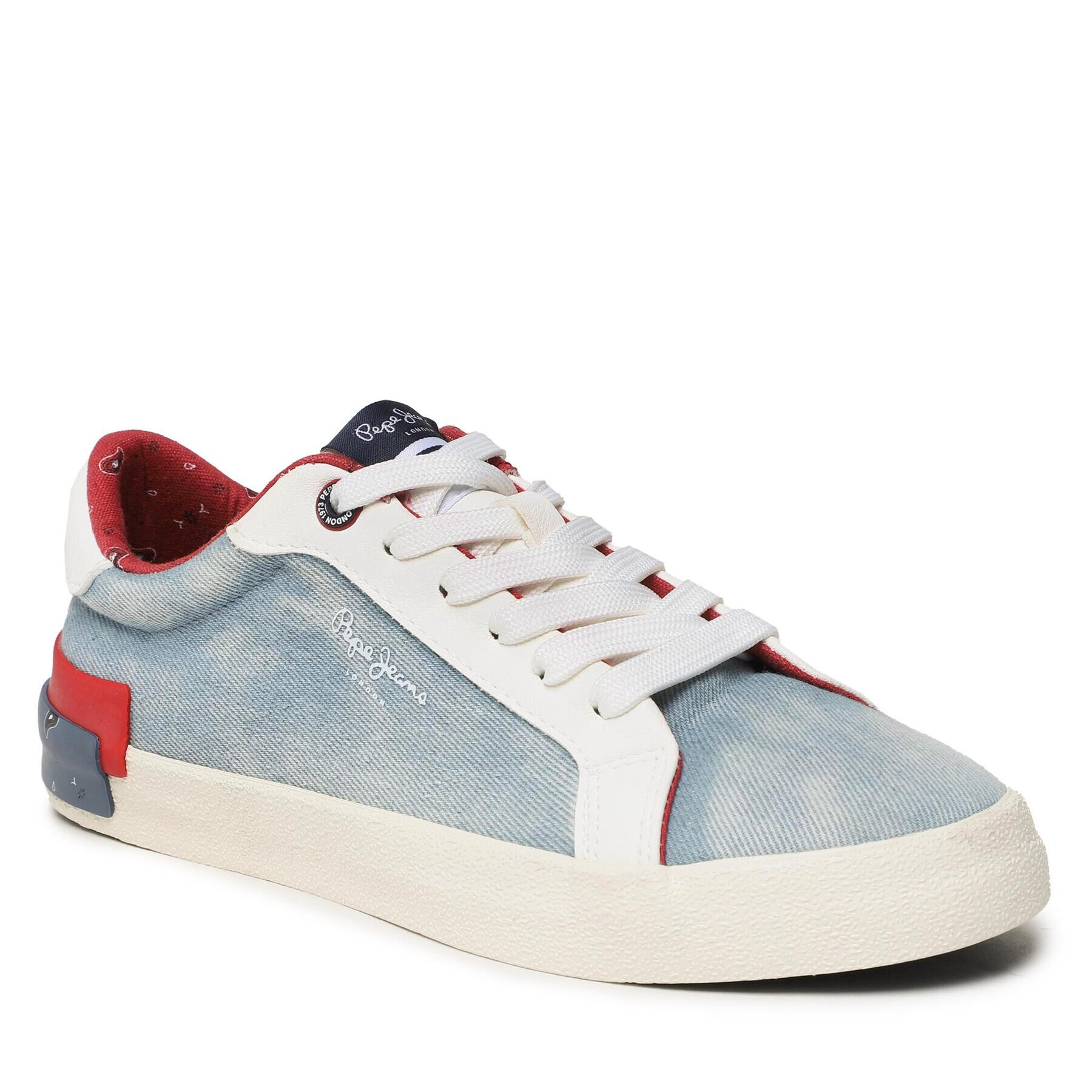 Pepe Jeans Sneakers Kenton Denim W PLS31442 Albastru - Pled.ro