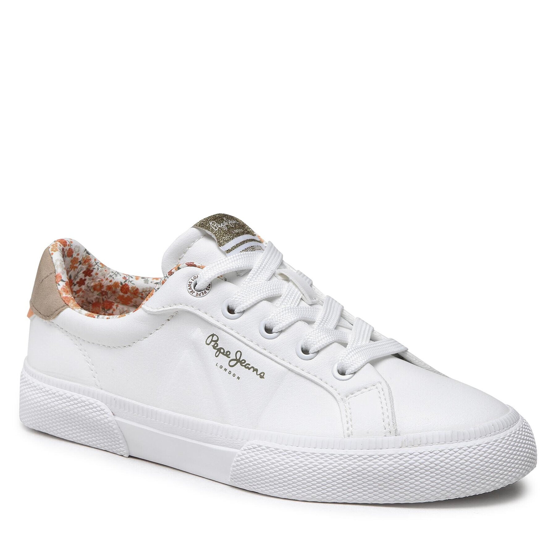 Pepe Jeans Sneakers Kenton Flag G PGS30568 Alb - Pled.ro