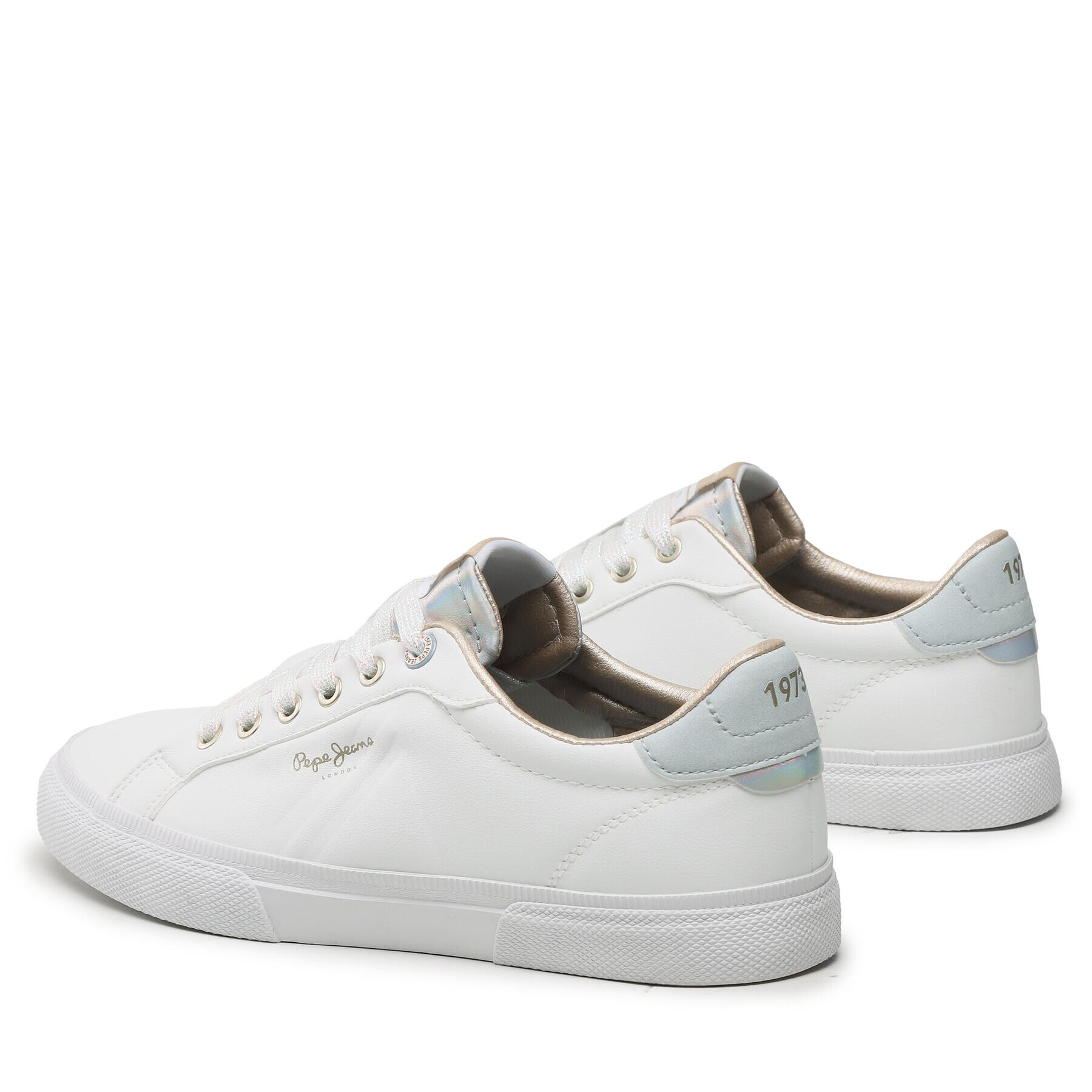 Pepe Jeans Sneakers Kenton Flag W PLS31444 Alb - Pled.ro