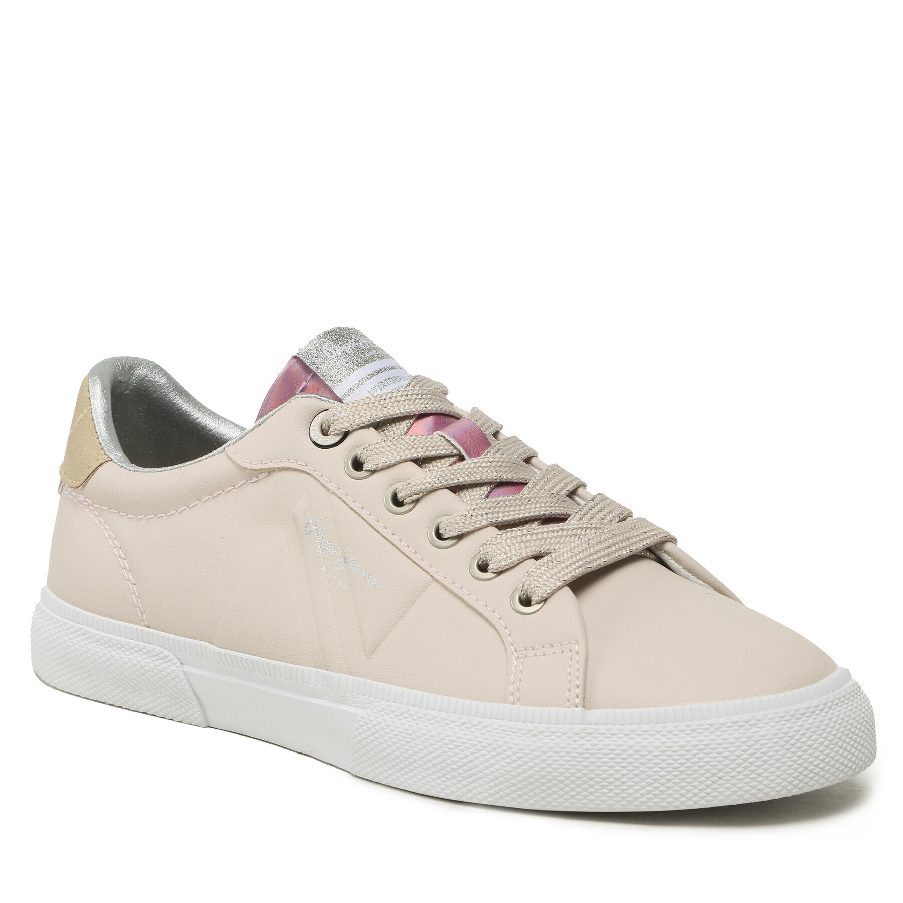 Pepe Jeans Sneakers Kenton Flag W PLS31444 Roz - Pled.ro