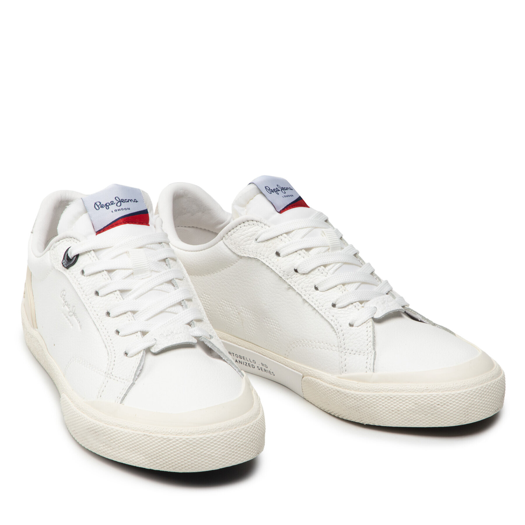 Pepe Jeans Sneakers Kenton Vintage PLS31285 Alb - Pled.ro