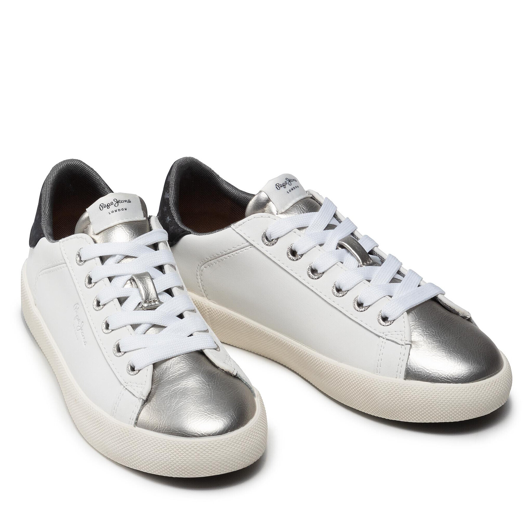 Pepe Jeans Sneakers Kioto Selly PLS31240 Alb - Pled.ro