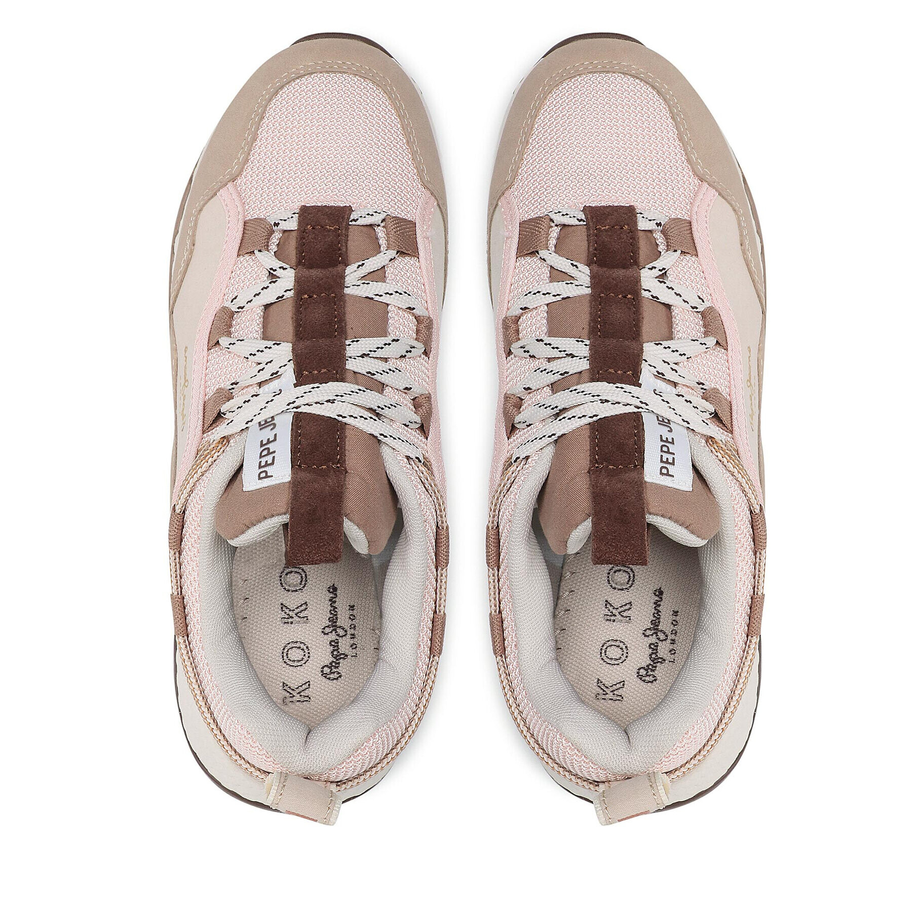 Pepe Jeans Sneakers Koko Palmer PLS31337 Bej - Pled.ro