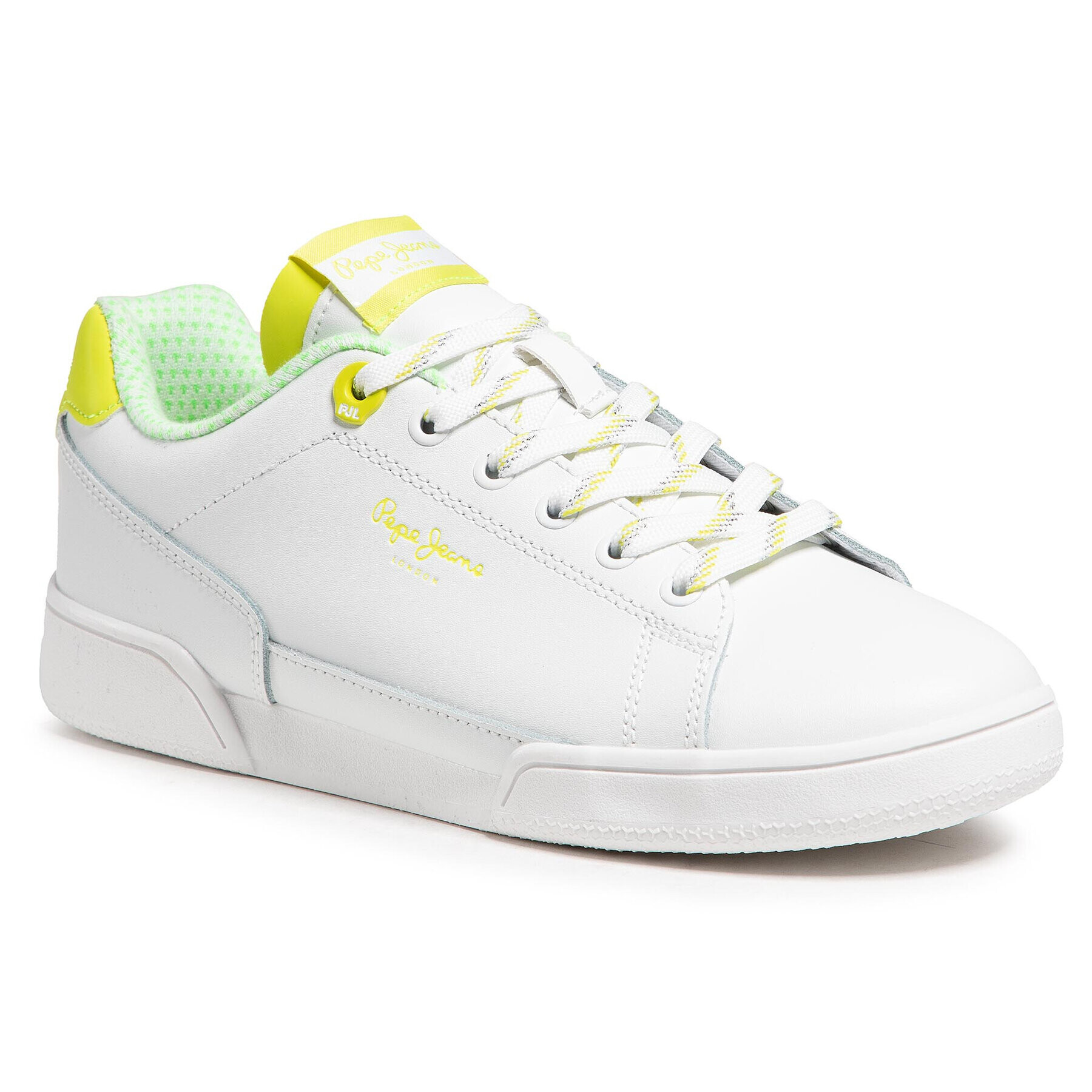 Pepe Jeans Sneakers Lambert Lemon PLS31142 Alb - Pled.ro