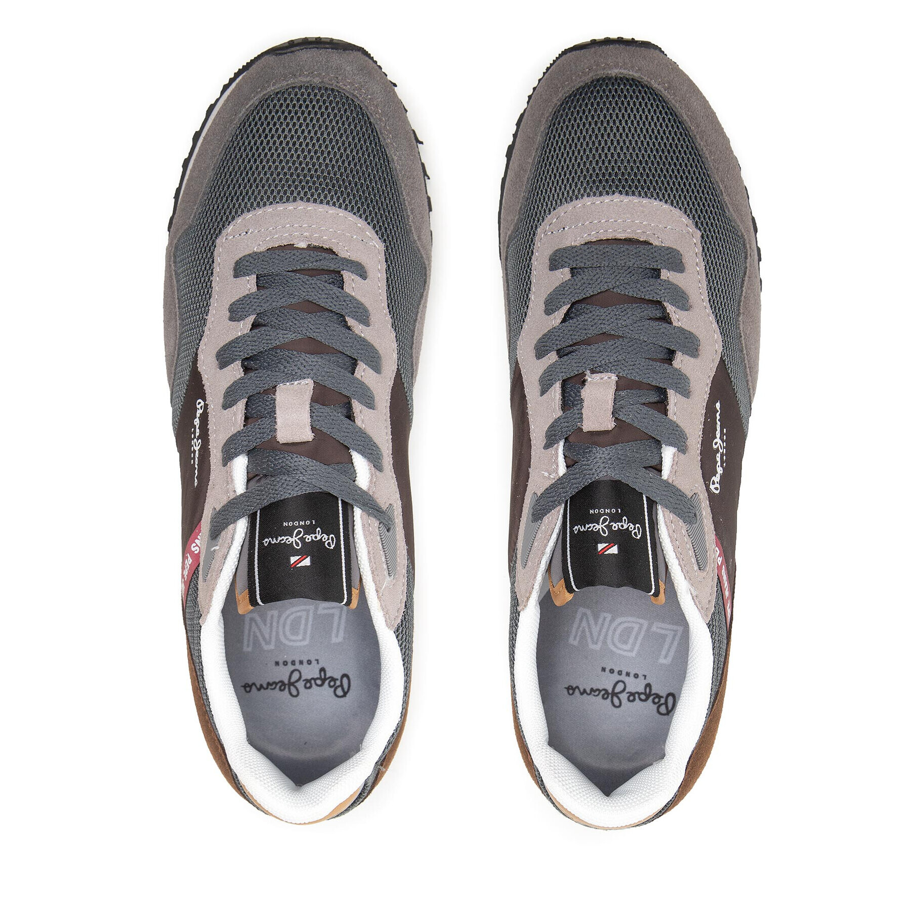 Pepe Jeans Sneakers London One Tonal PMS30873 Gri - Pled.ro