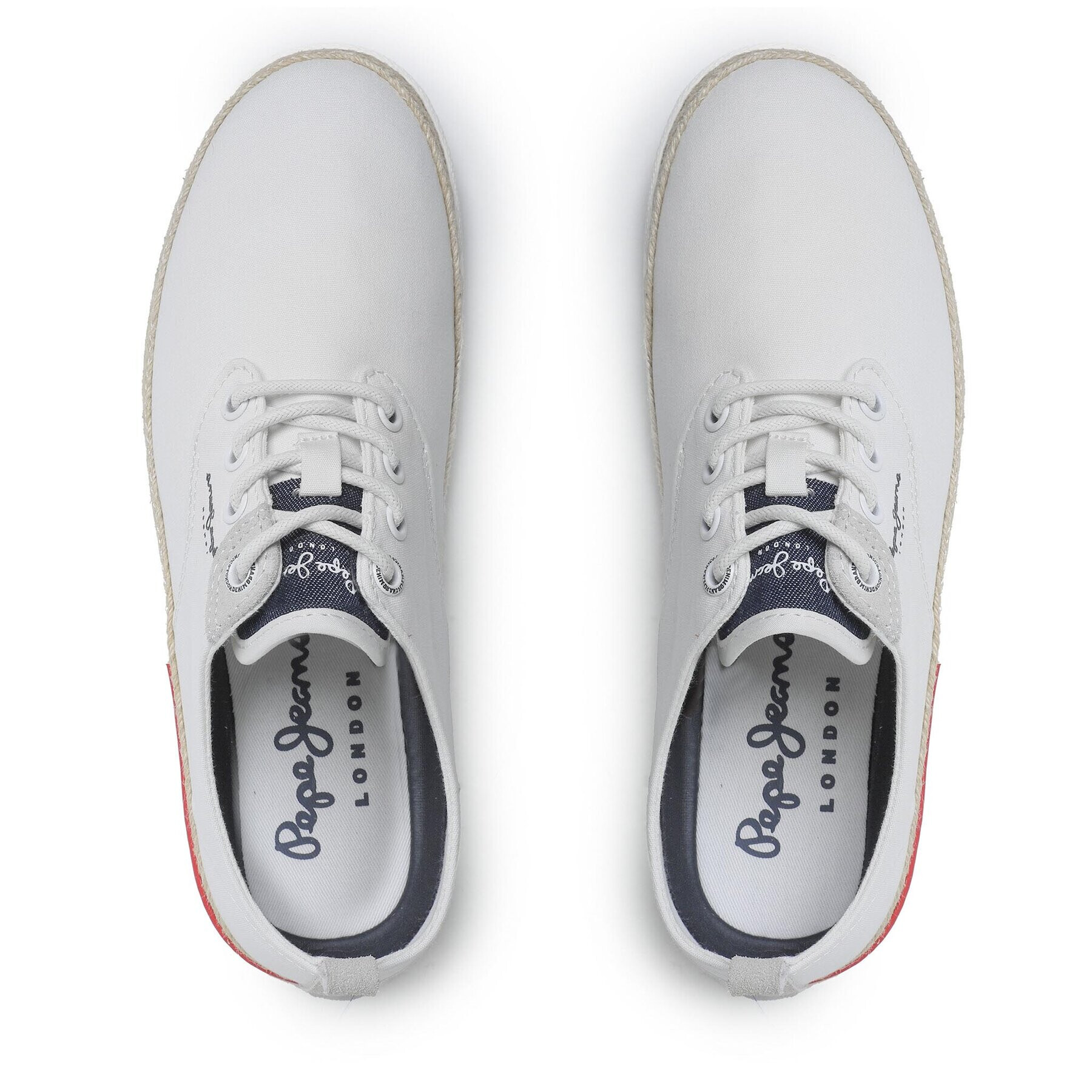 Pepe Jeans Sneakers Maoui Surf PMS30915 Alb - Pled.ro