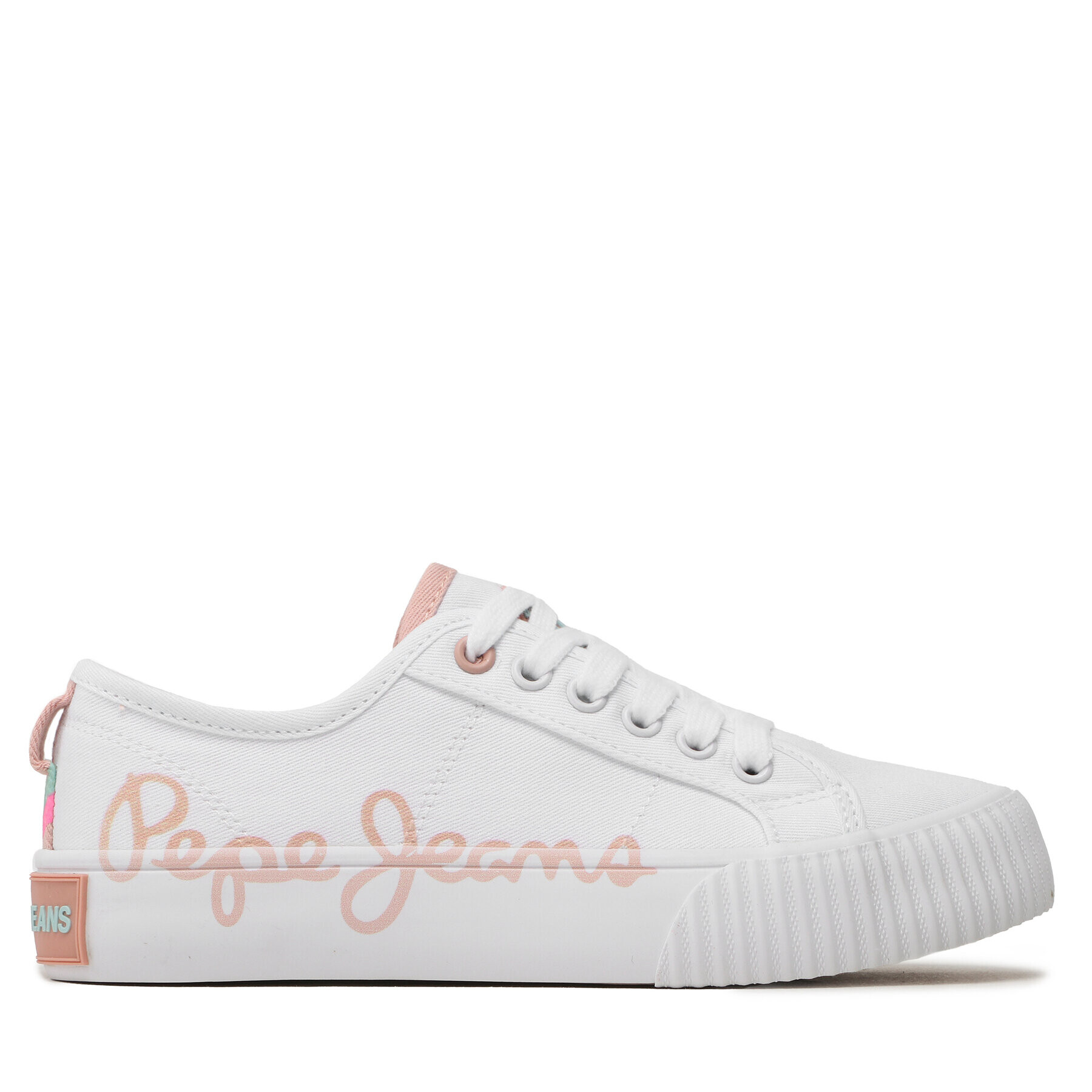 Pepe Jeans Sneakers Ottis Log G PGS30577 Alb - Pled.ro