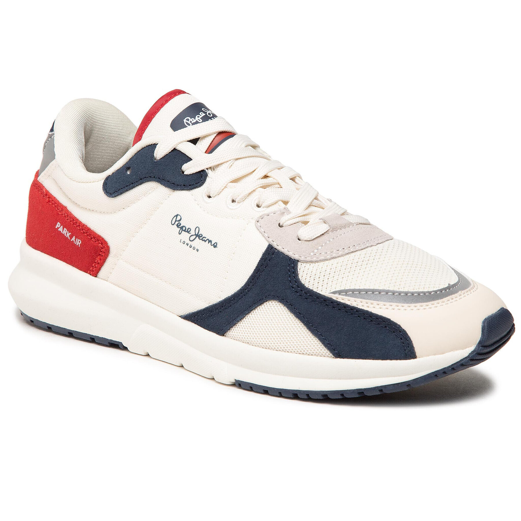 Pepe Jeans Sneakers Park Air 0.2 PMS30737 Alb - Pled.ro