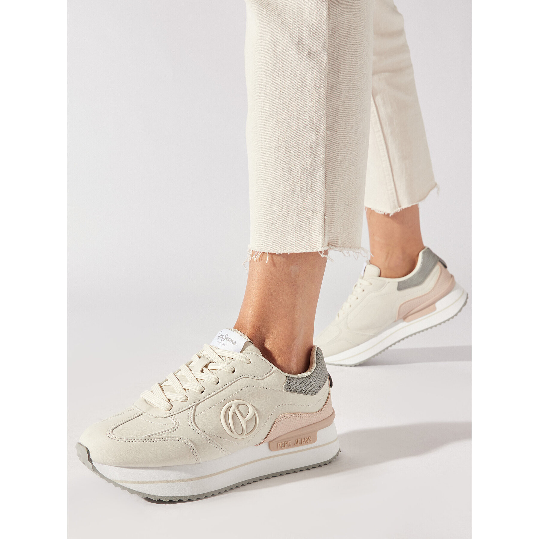 Pepe Jeans Sneakers PLS31514 Bej - Pled.ro