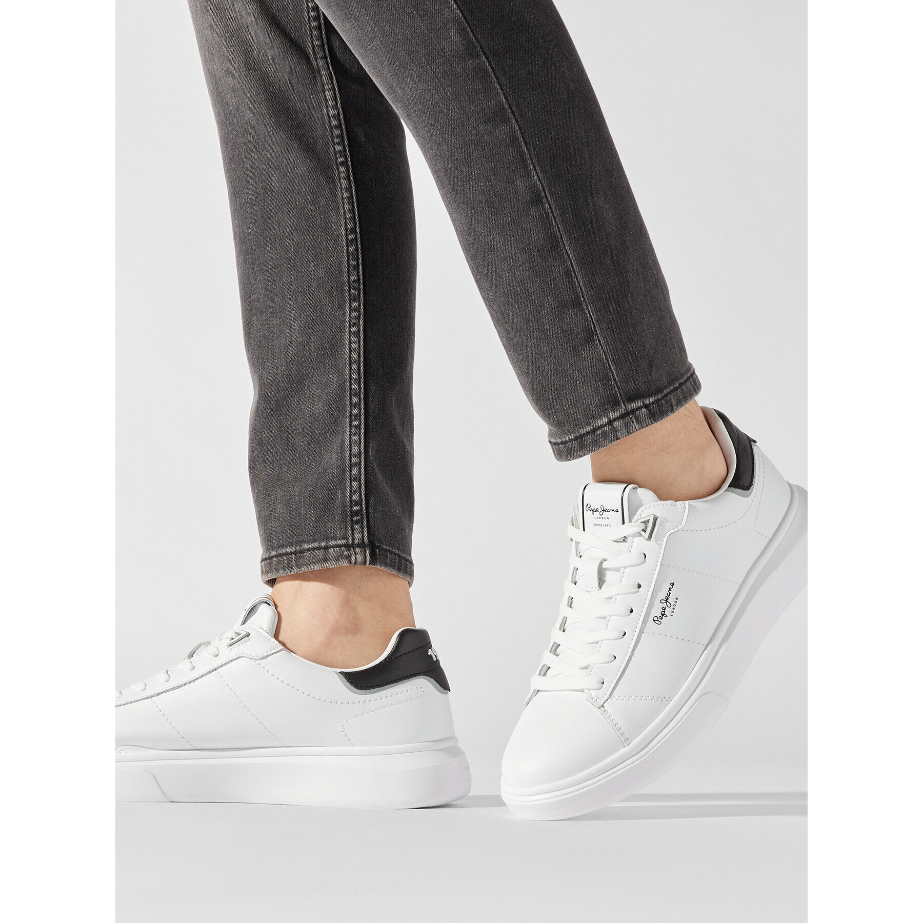 Pepe Jeans Sneakers PMS30981 Alb - Pled.ro