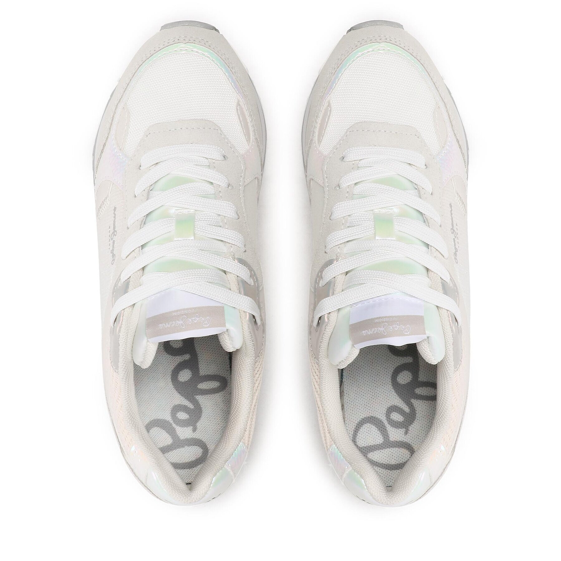 Pepe Jeans Sneakers Rusper Pearl PLS31478 Alb - Pled.ro