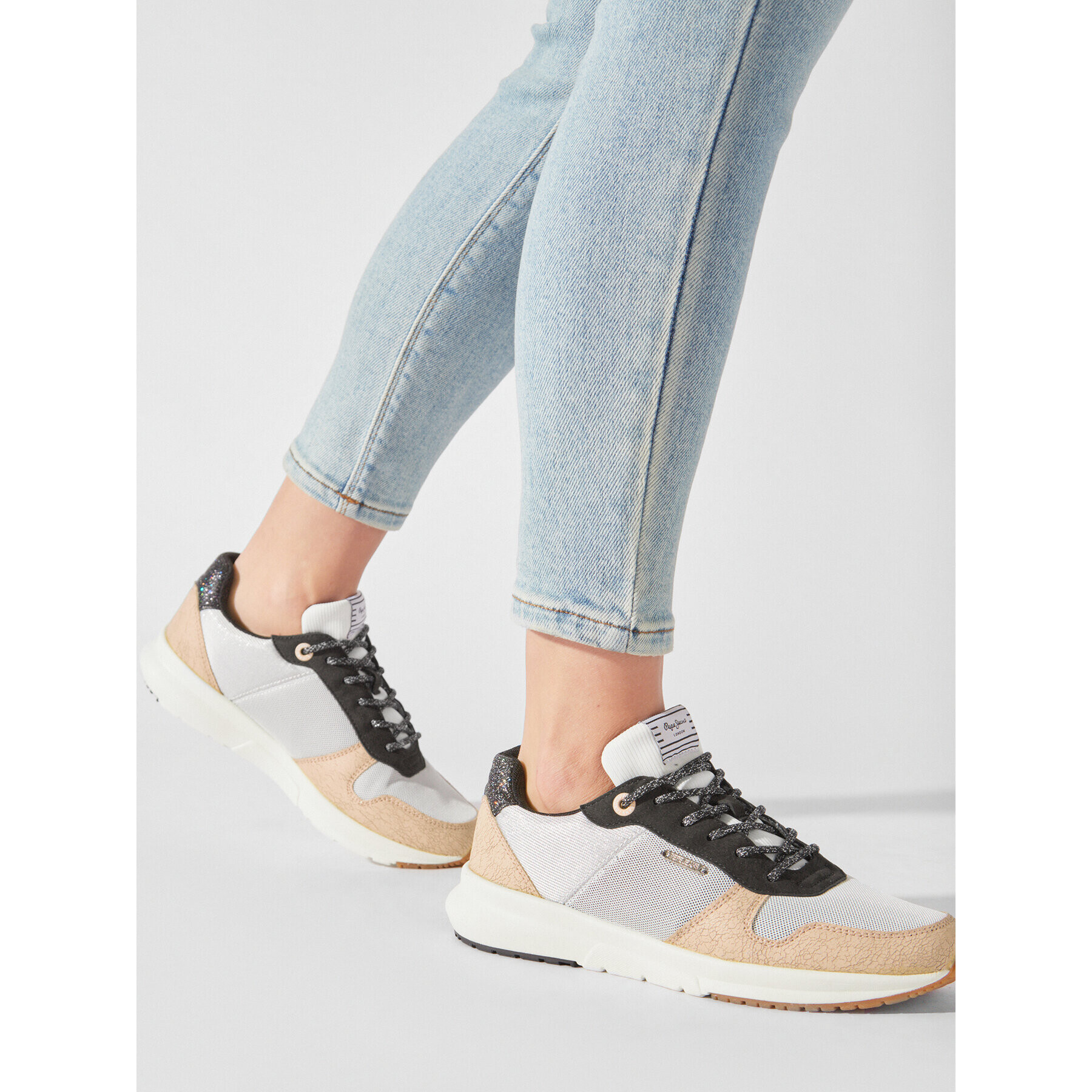 Pepe Jeans Sneakers Saffron Inn PLS31273 Gri - Pled.ro