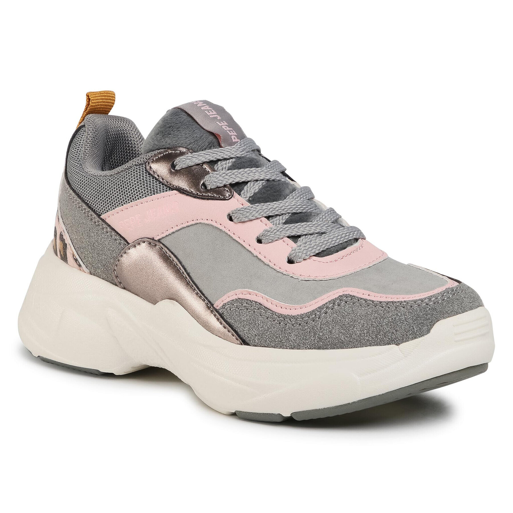 Pepe Jeans Sneakers Sinyu Girl Combi PGS30467 Gri - Pled.ro